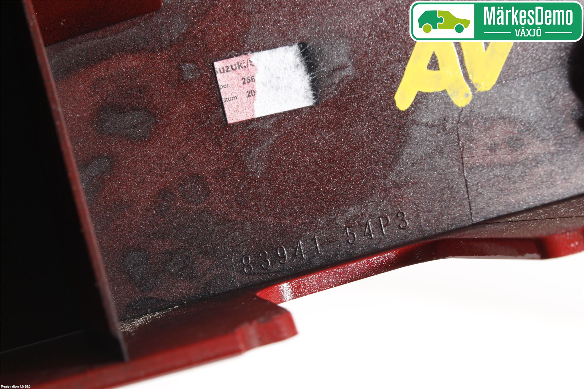 Suzuki VITARA 15- Refleksplate - Skiltplate