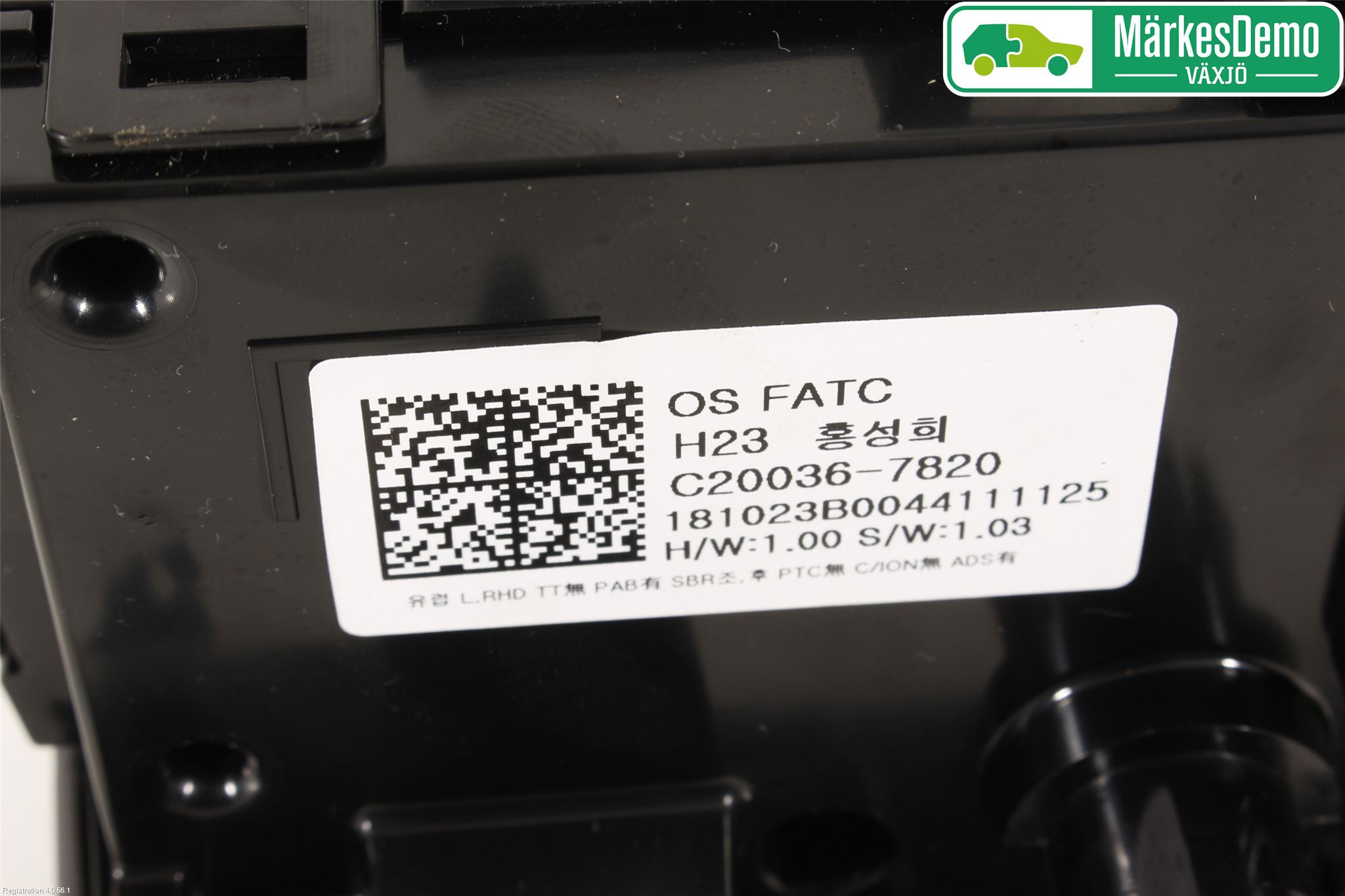 Hyundai KONA/ELECTRIC OS 18-23 Varme Ac Betjening-Display