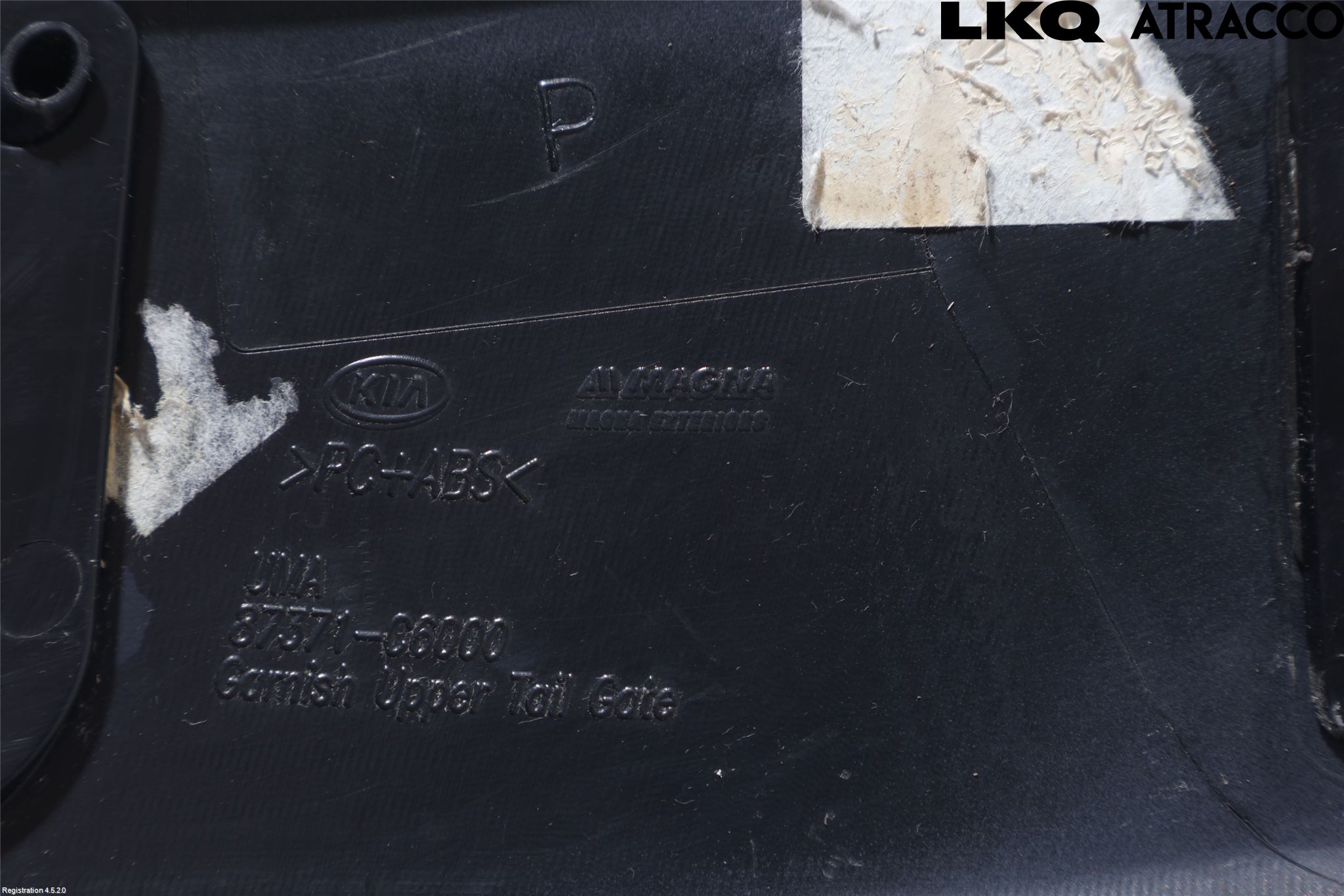 Kia SORENTO 15-20 Refleksplate - Skiltplate