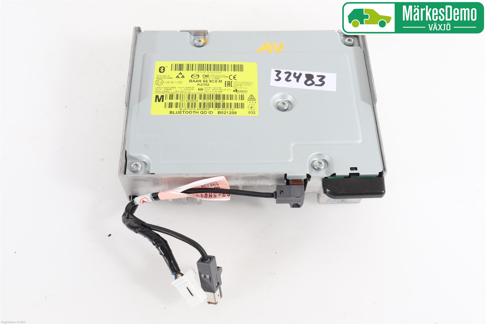 Mazda 3 III 14-19 Stereo Radio Med Cd