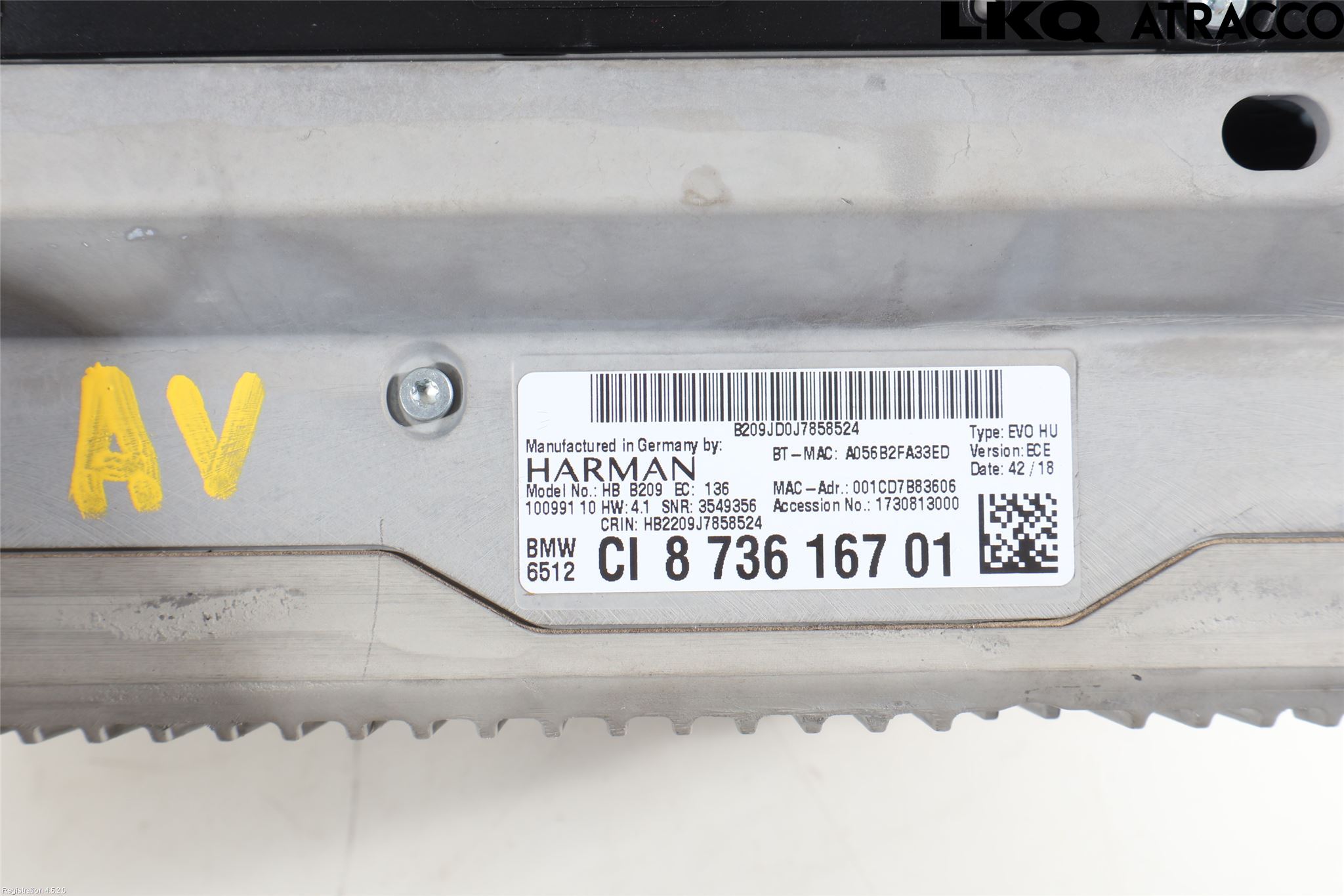 BMW 5 G30/G31/F90 17-23 Stereo Radio Med Cd