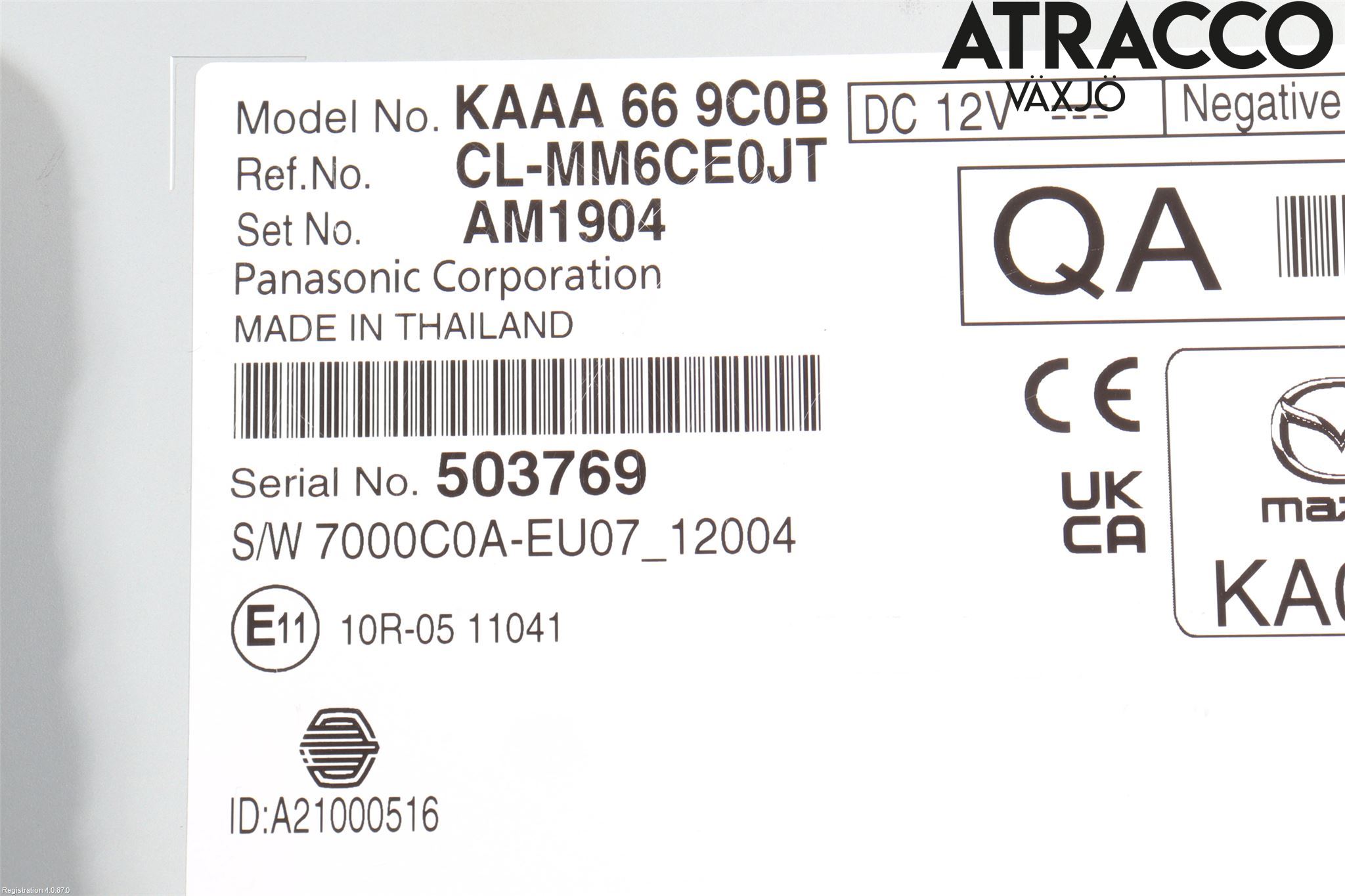 Mazda CX-60 22- Stereo Radio Med Cd