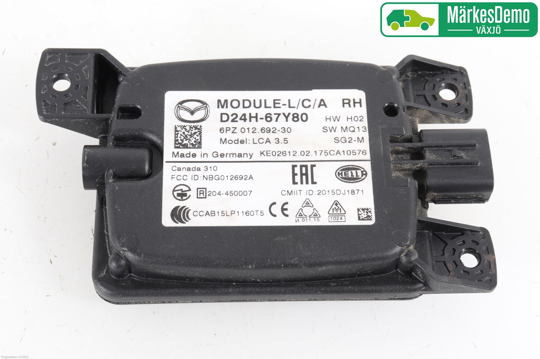 Mazda CX-3 Sensor Kollisjonsbeskyttelse