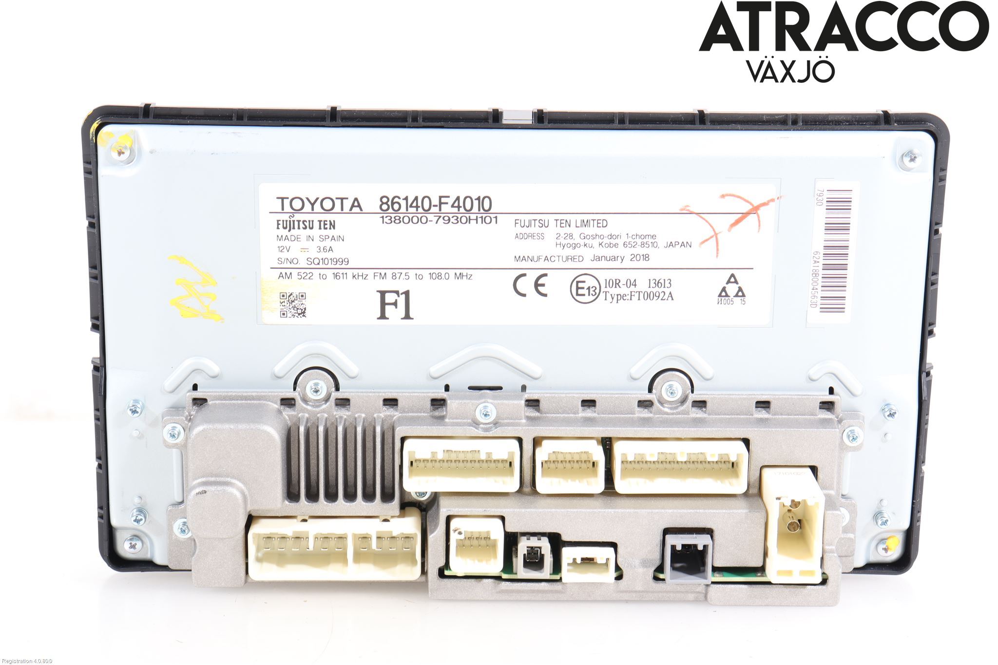 Toyota C-HR 16-23 Stereo Radio Med Cd