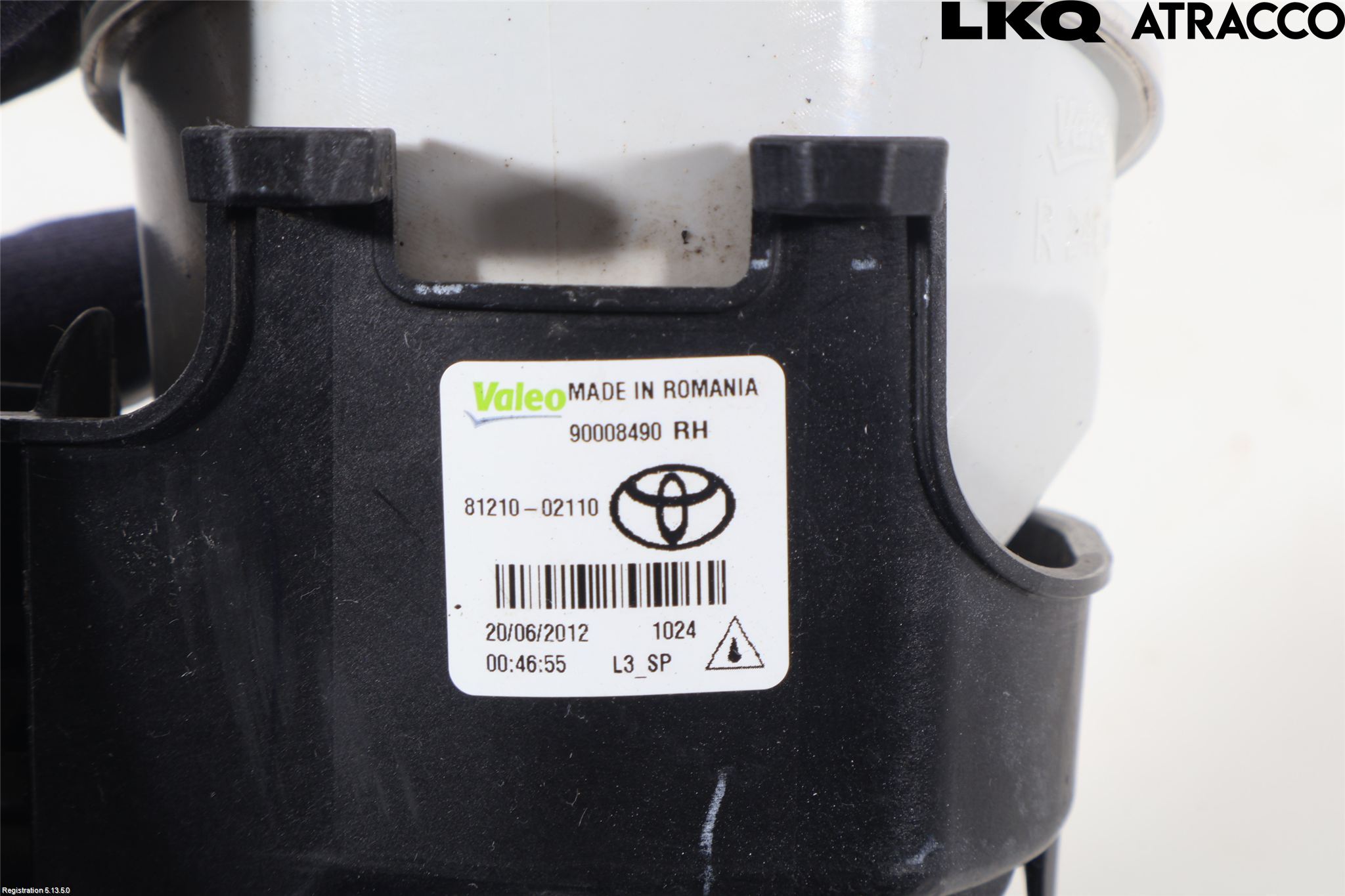 Toyota YARIS XP130 12-14 Frontlykt-Kurve-Tåkelys