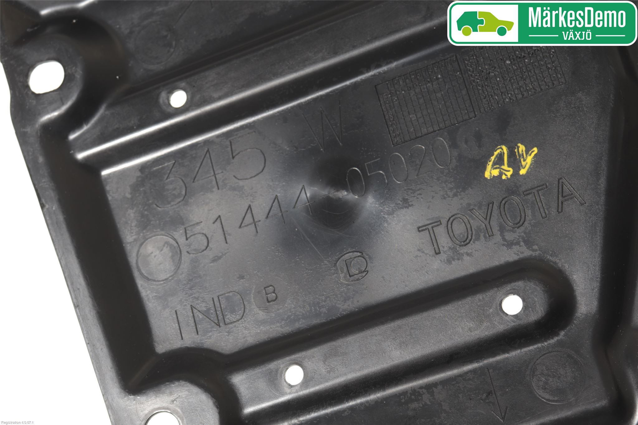 Toyota AURIS 13-19 Bunnplate U Motor-Gear-Dørk