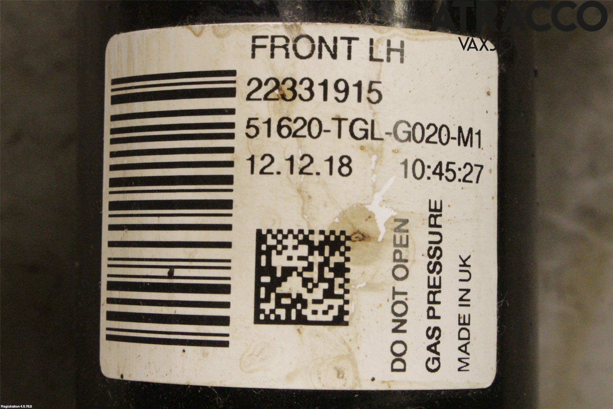 Honda CIVIC 17-22 Fjærbein Foran Venstre