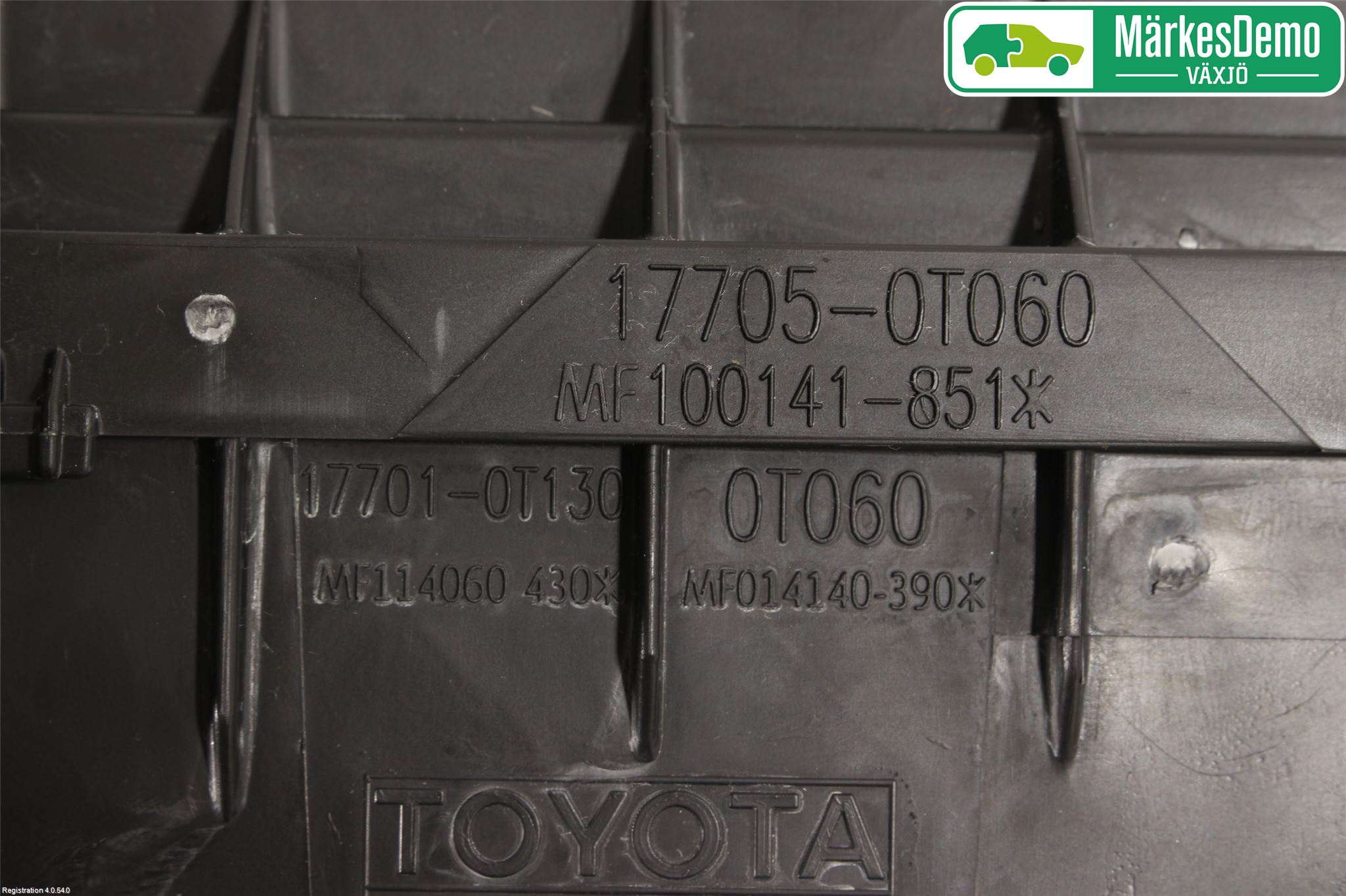 Toyota AURIS 13-19 Luftfilter Boks