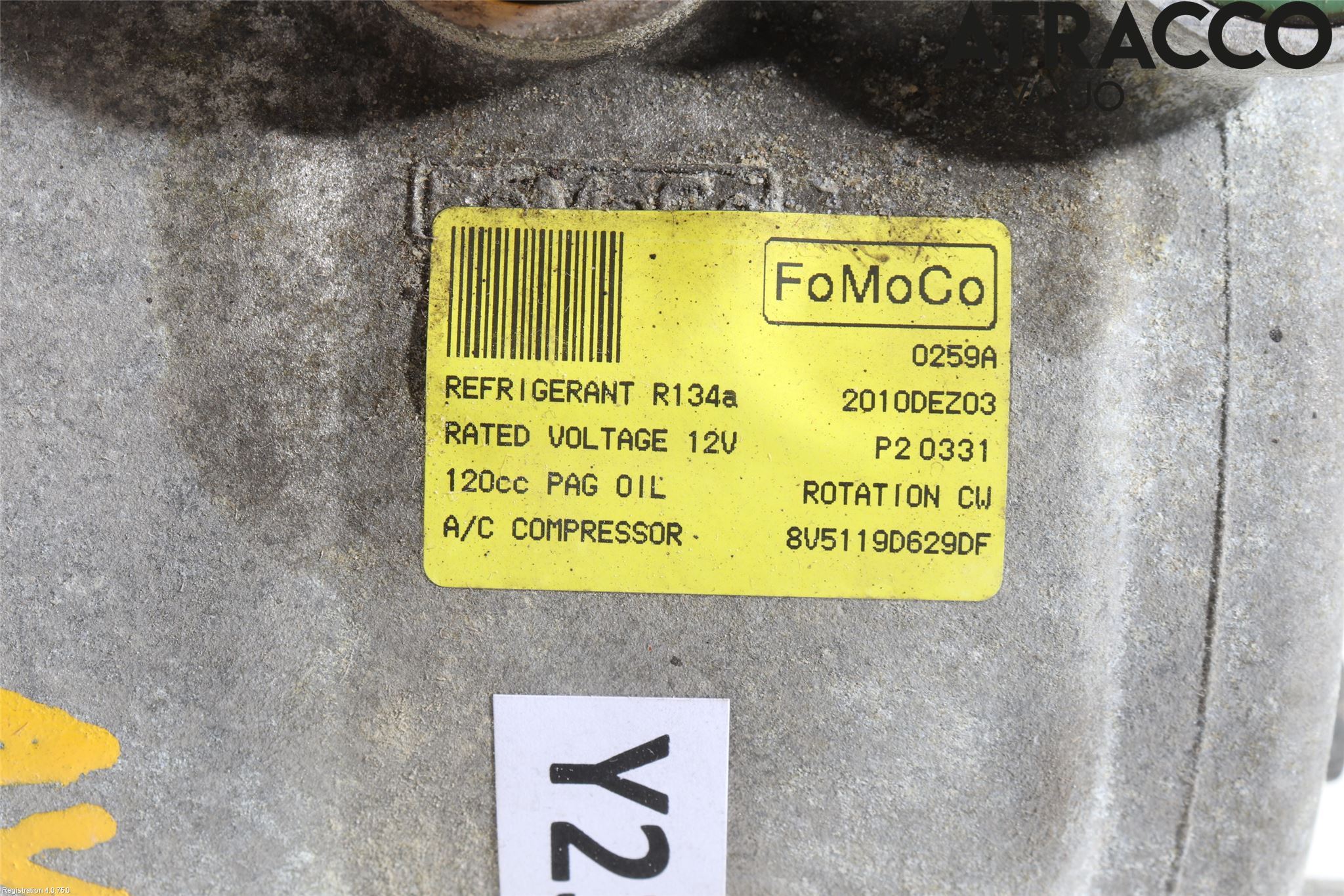Ford FIESTA 09-12 Varme Ac Kompressor