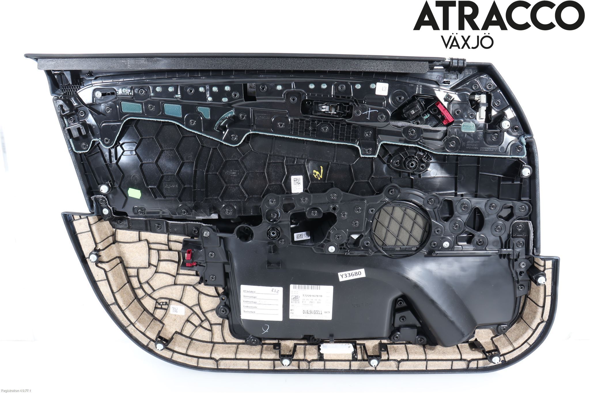 BMW 5 G30/G31/F90 17-23 Innr Dørtrekk Høyre