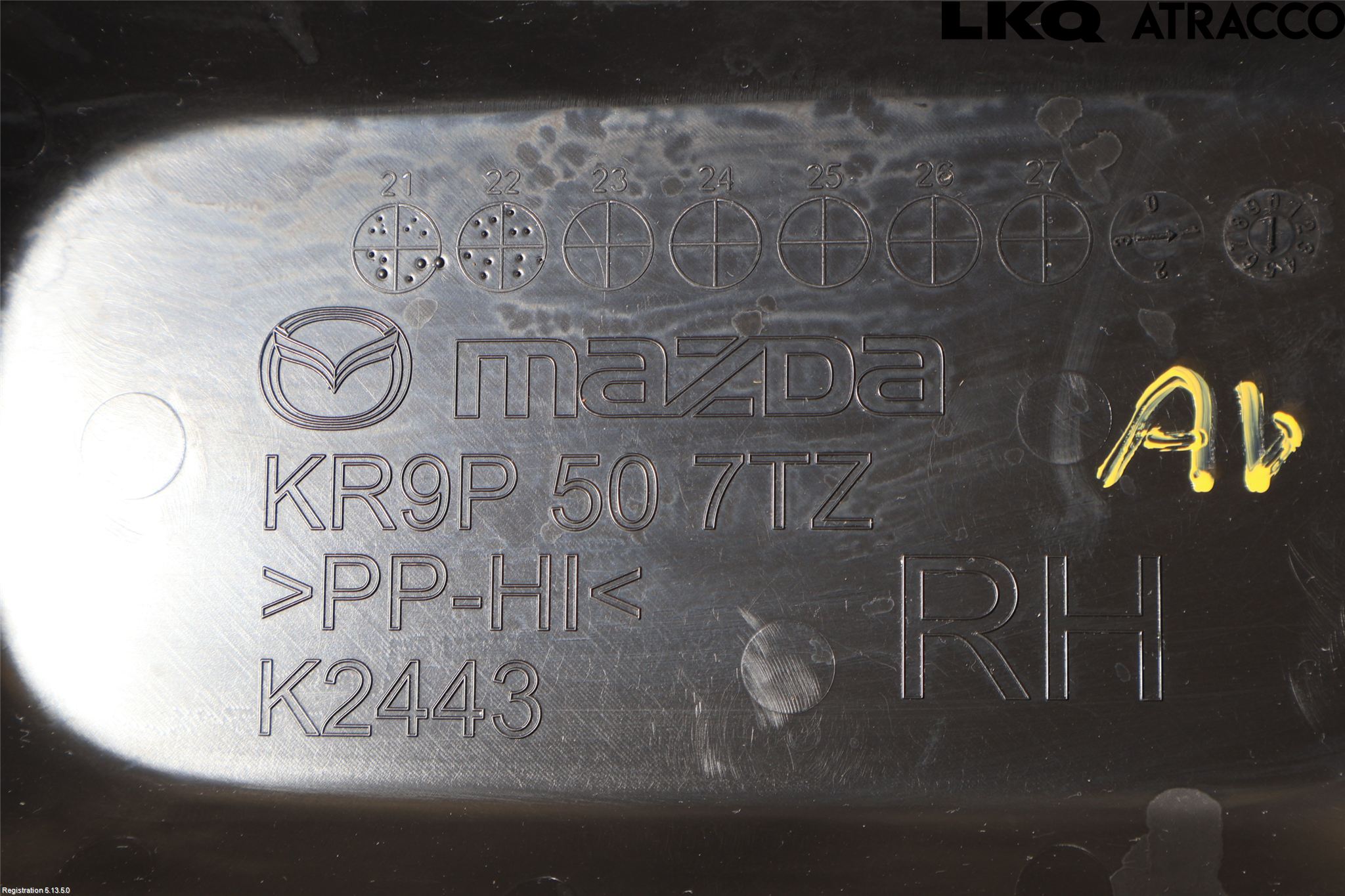 Mazda CX-60 22- Visker Deksel-Grill-Under Frr