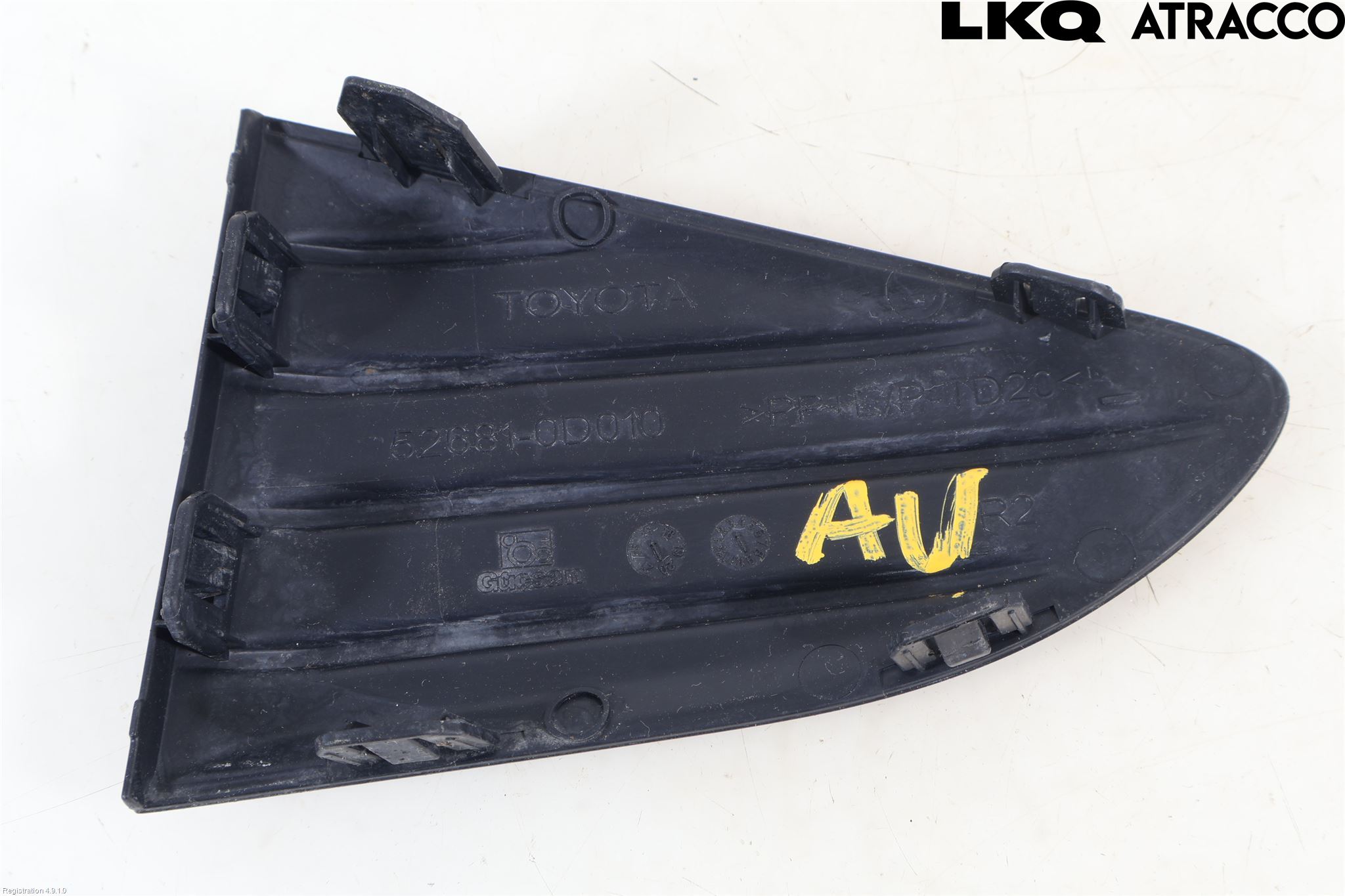 Toyota YARIS XP130 15-20 Støtfanger Bak Hjørne Høyre