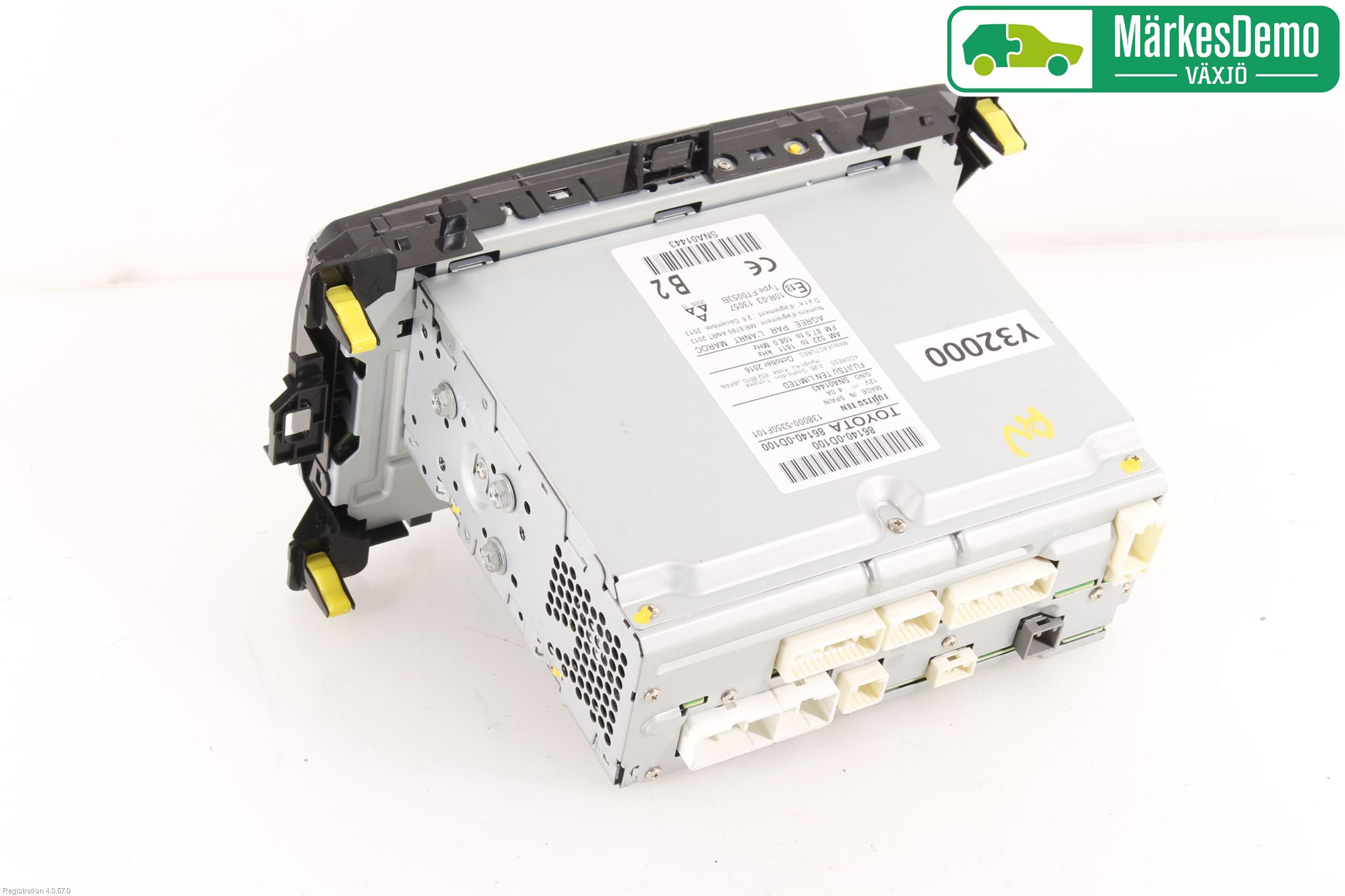 Toyota YARIS XP130 15-20 Stereo Radio Med Cd