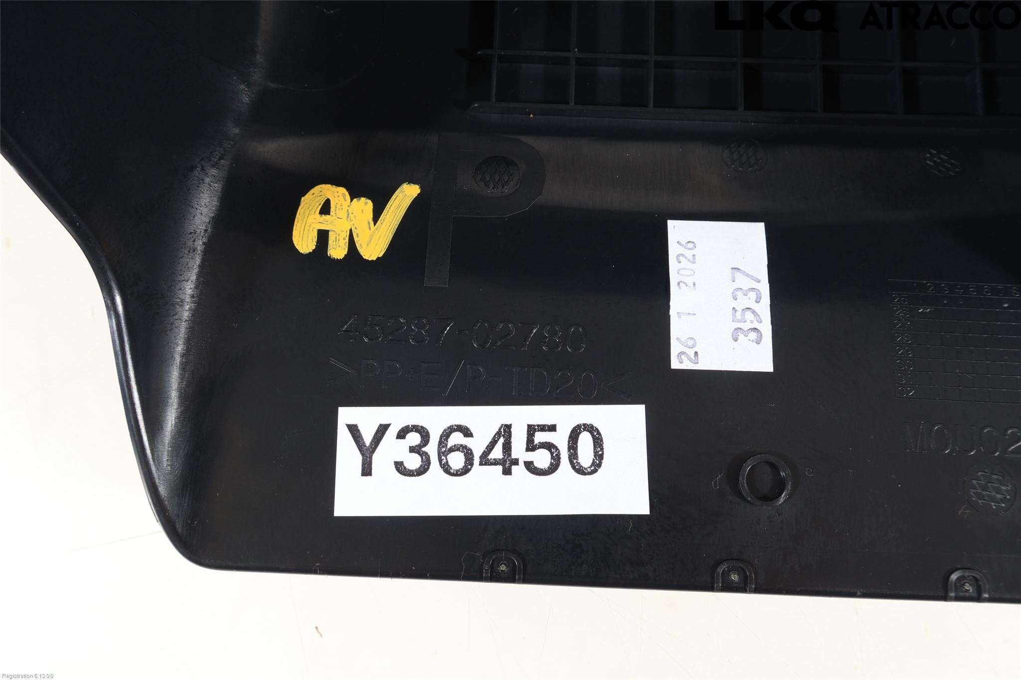 Toyota COROLLA 19- Rattdeksel - Deksler