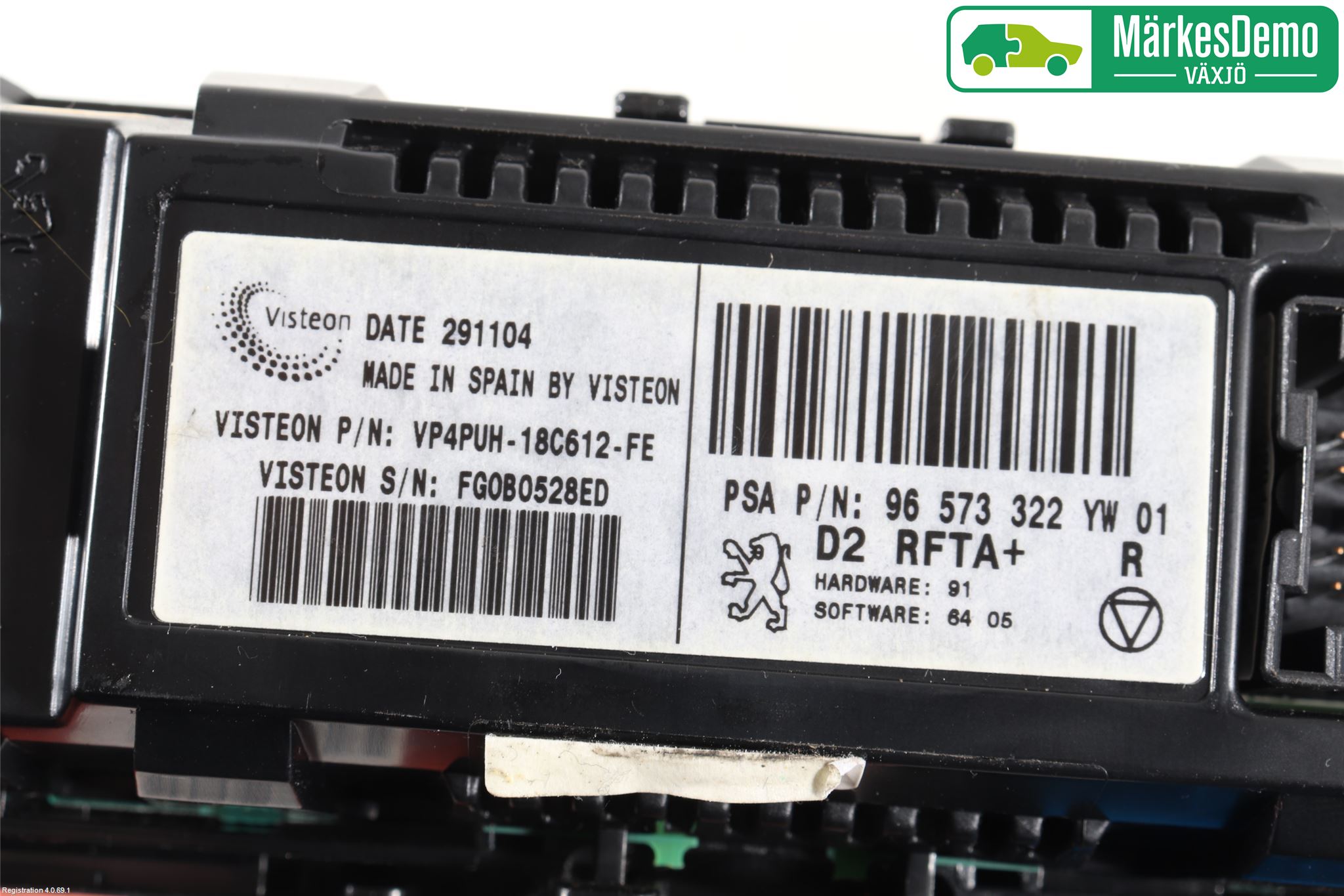Peugeot 407 Varme Ac Betjening-Display