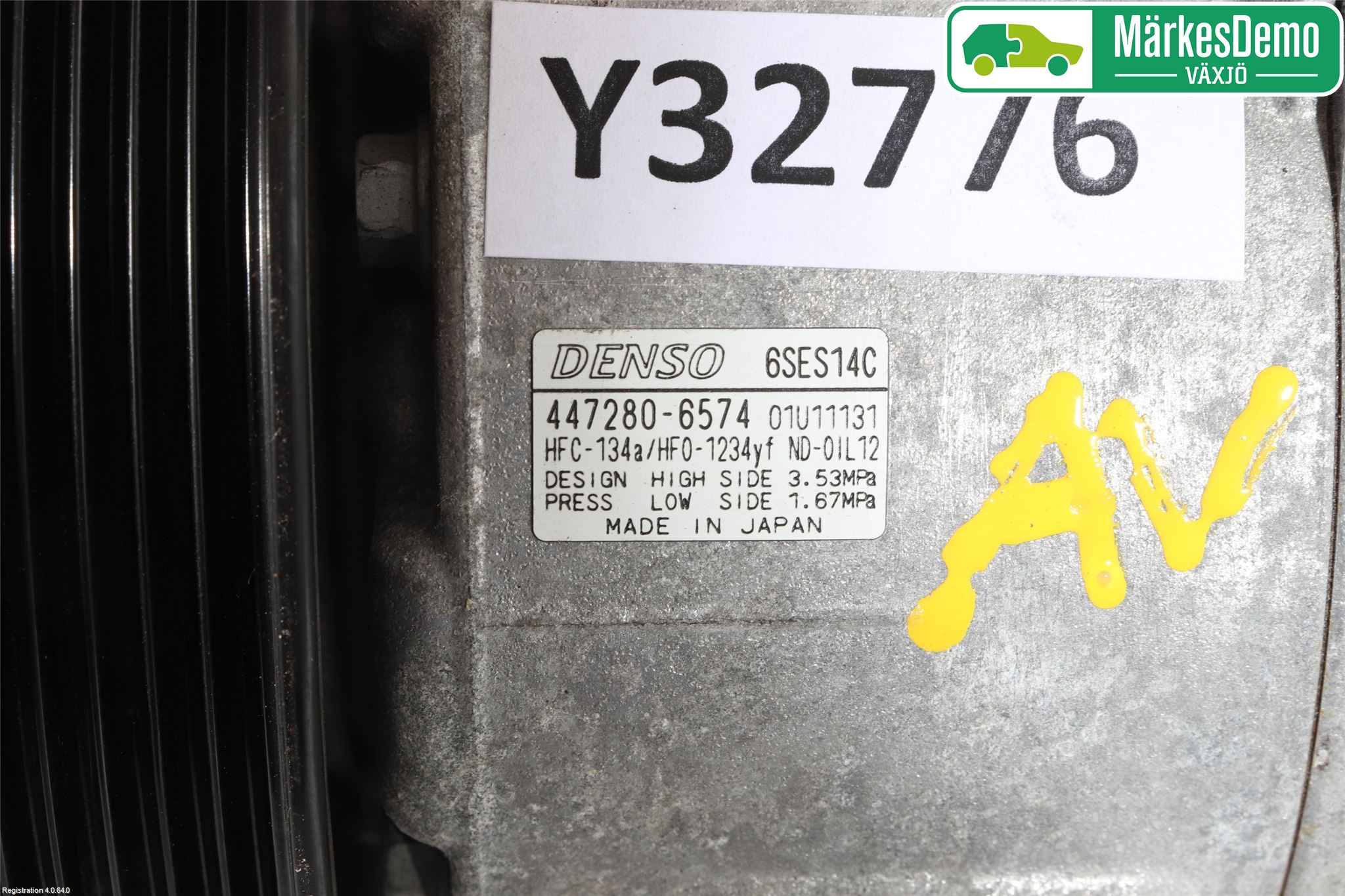 Toyota VERSO 09-18 Varme Ac Kompressor