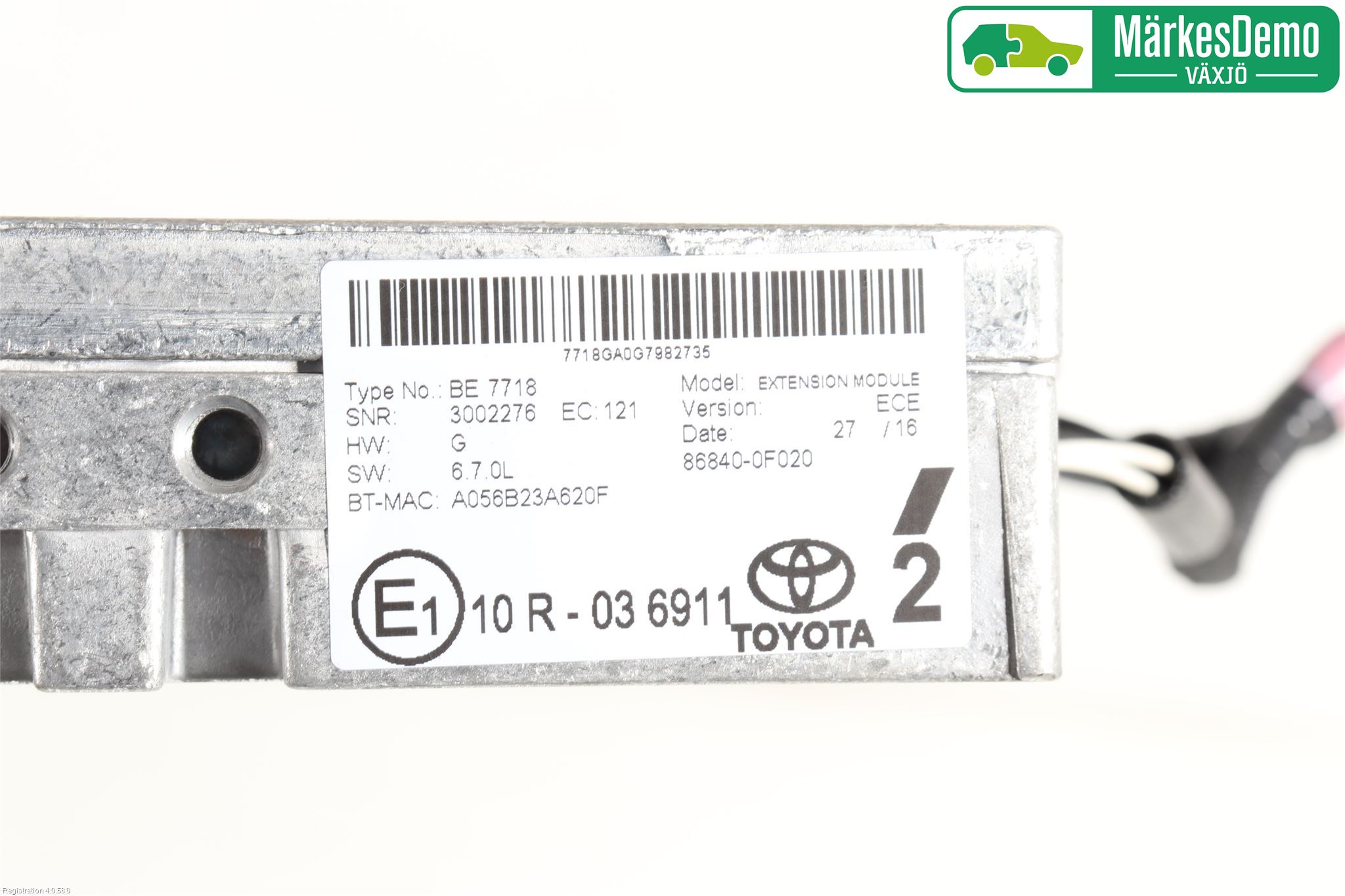 Toyota PRIUS (ZVW50) 16-21 Stereo Radio Med Cd