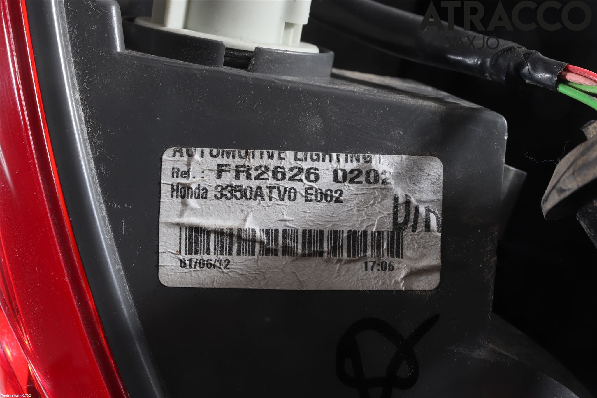Honda CIVIC 12-16 Baklykt Høyre