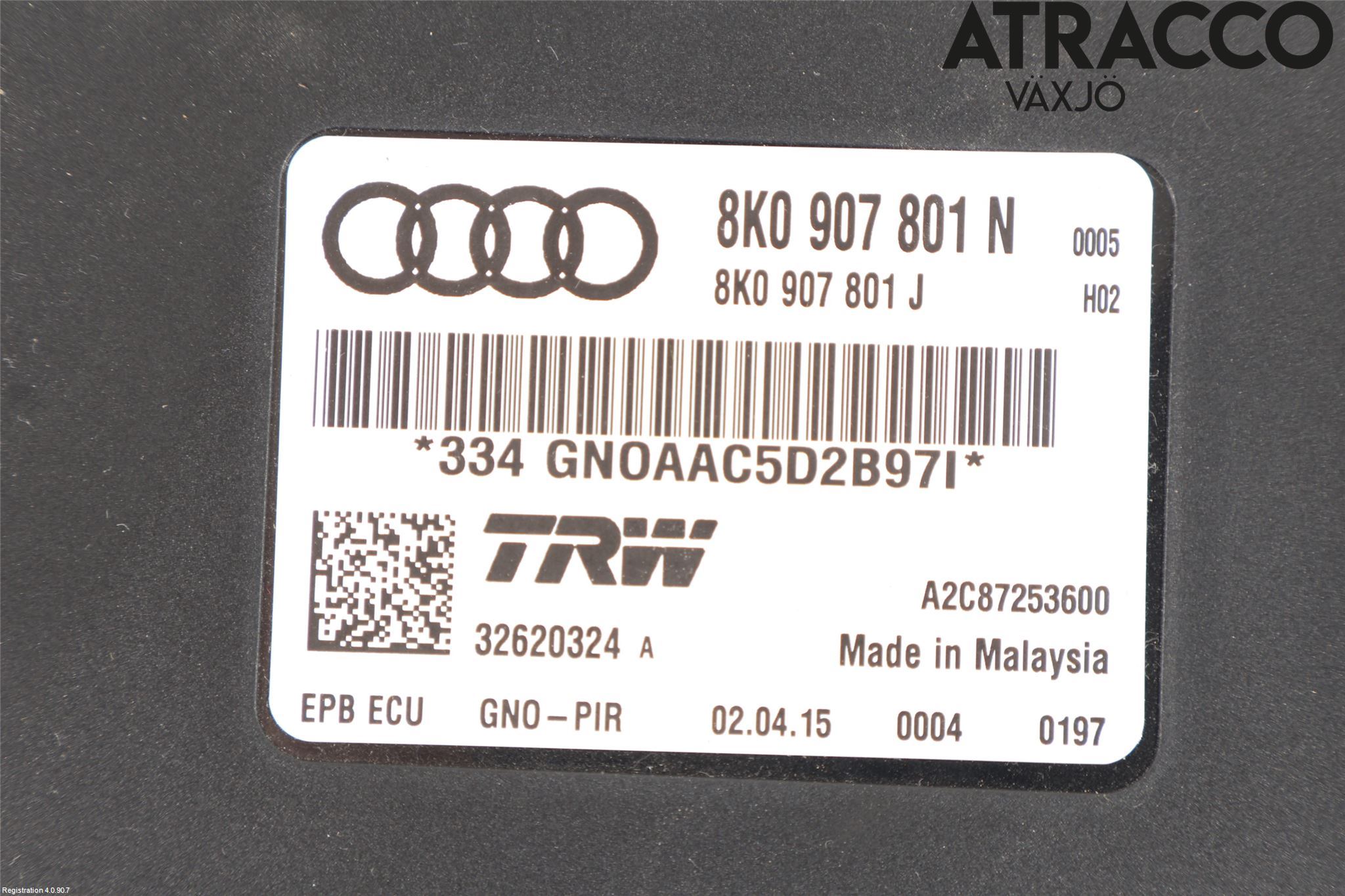 Audi A4 12-15 Styreenhet Parkbrems