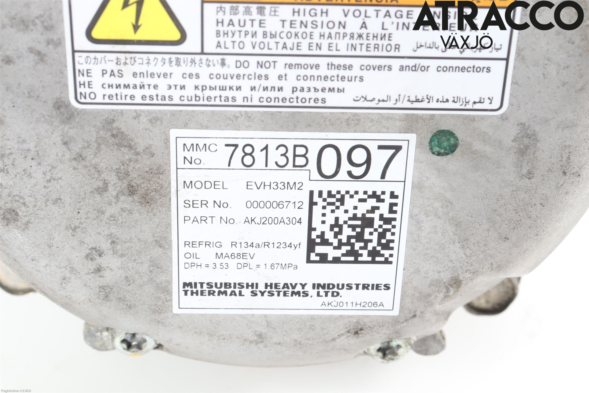 Mitsubishi OUTLANDER 13-21 Varme Ac Kompressor