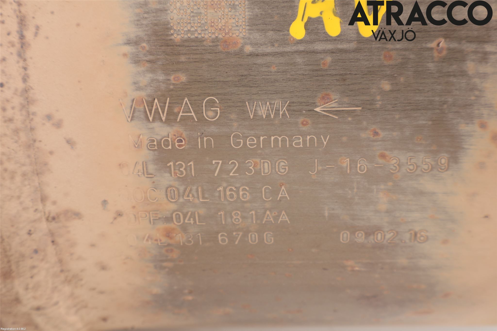 Volkswagen VW SHARAN 11- Eksos Partikketfilter