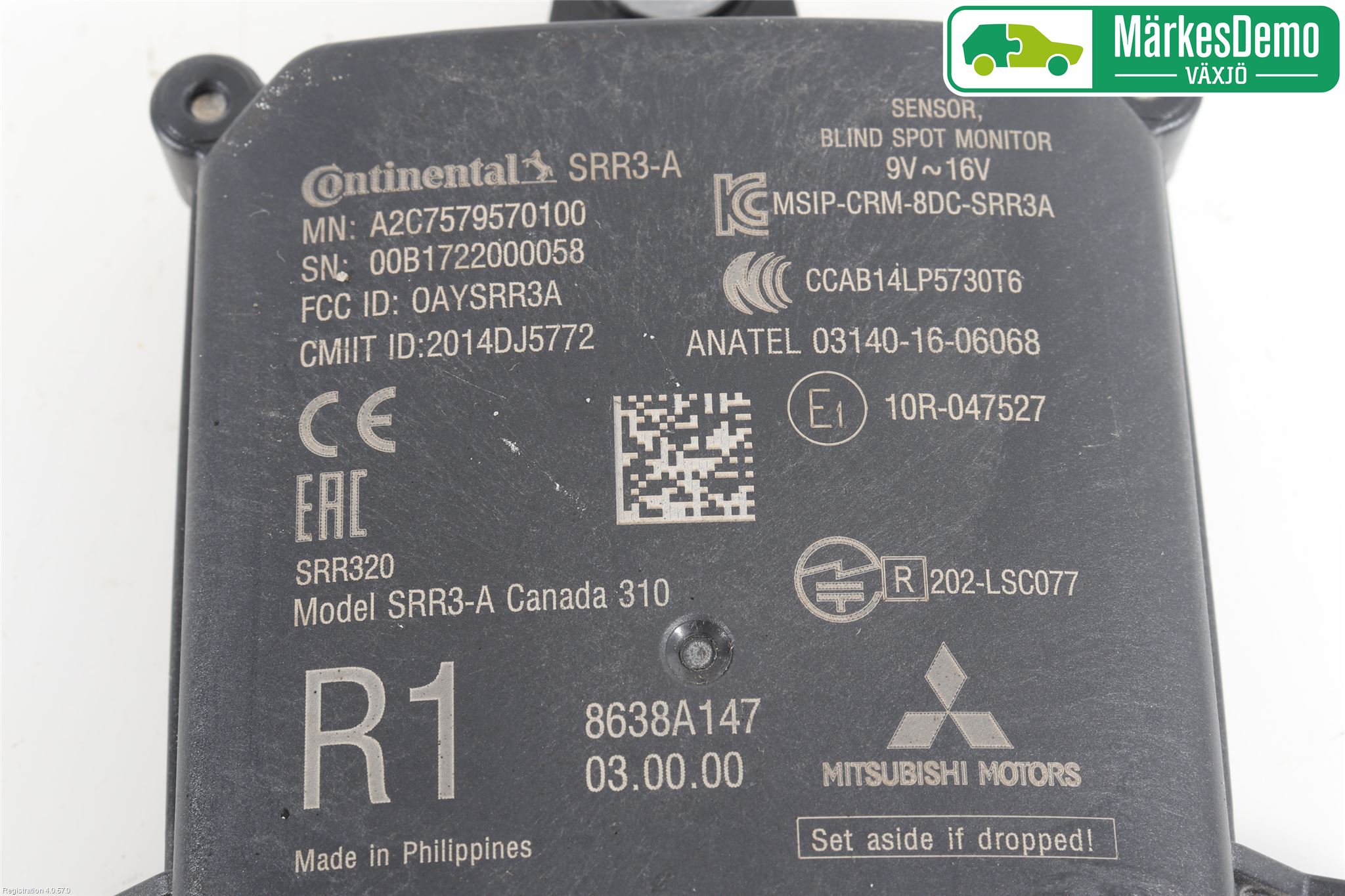 Mitsubishi OUTLANDER 13-21 Sensor Kollisjonsbeskyttelse