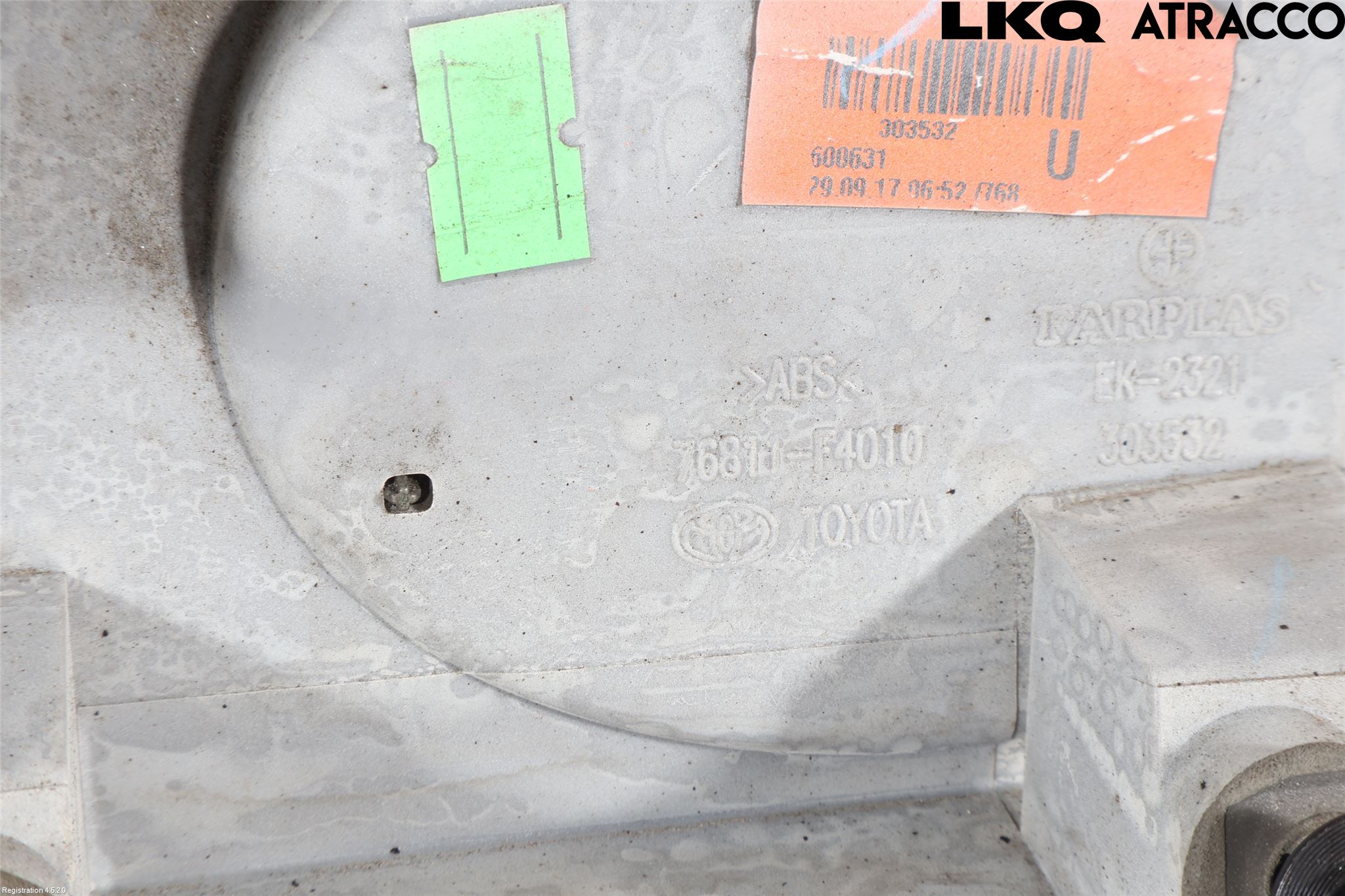 Toyota C-HR 16-23 Refleksplate - Skiltplate