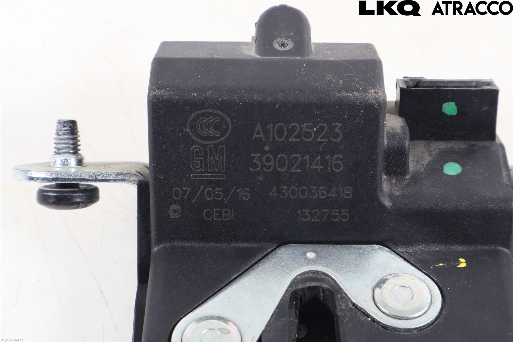Opel CORSA E 15-19 Bakluke-Lokk Låsekasse