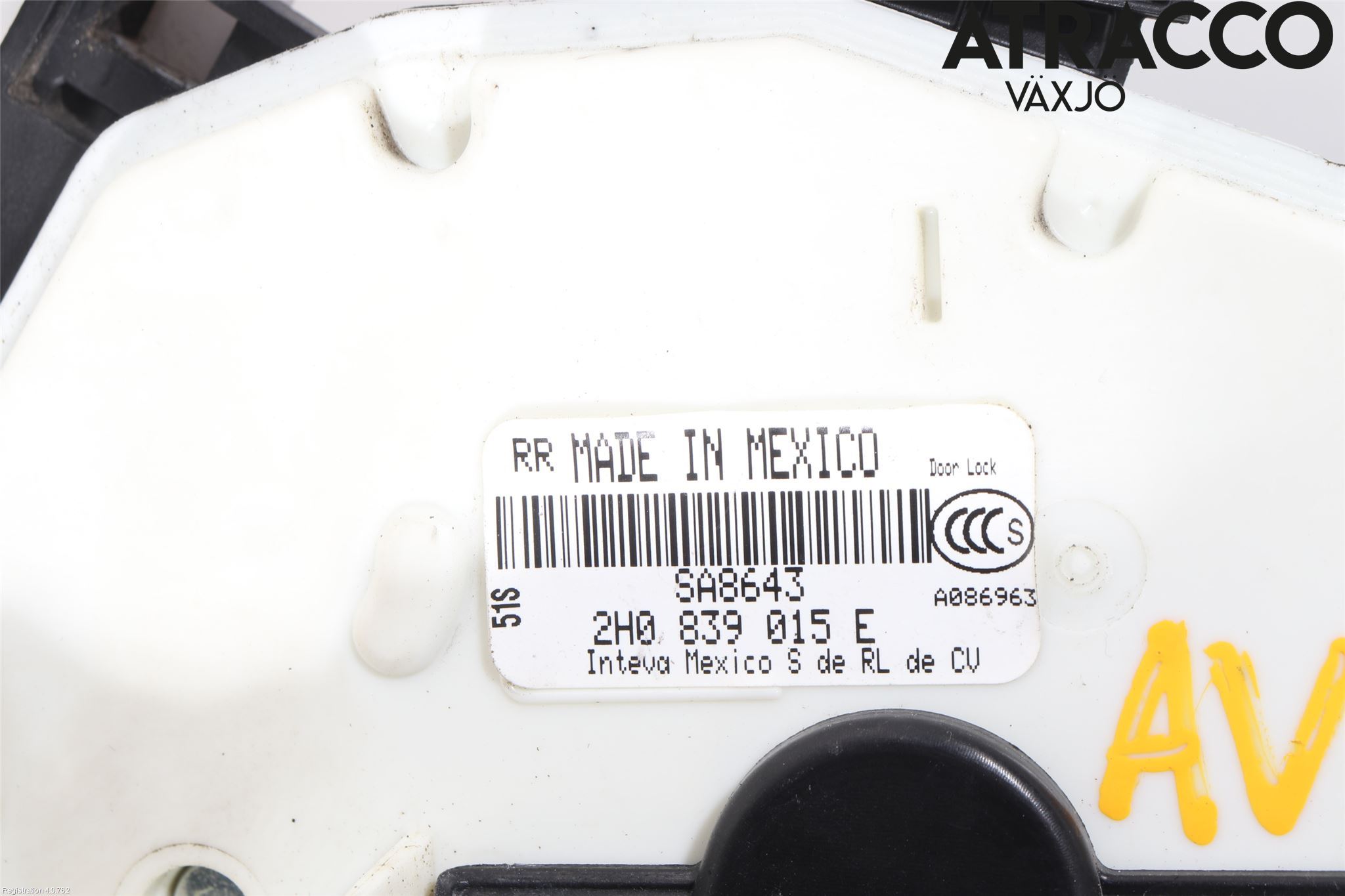 Volkswagen VW AMAROK 2H 10-22 Dørlås - Låsekasse