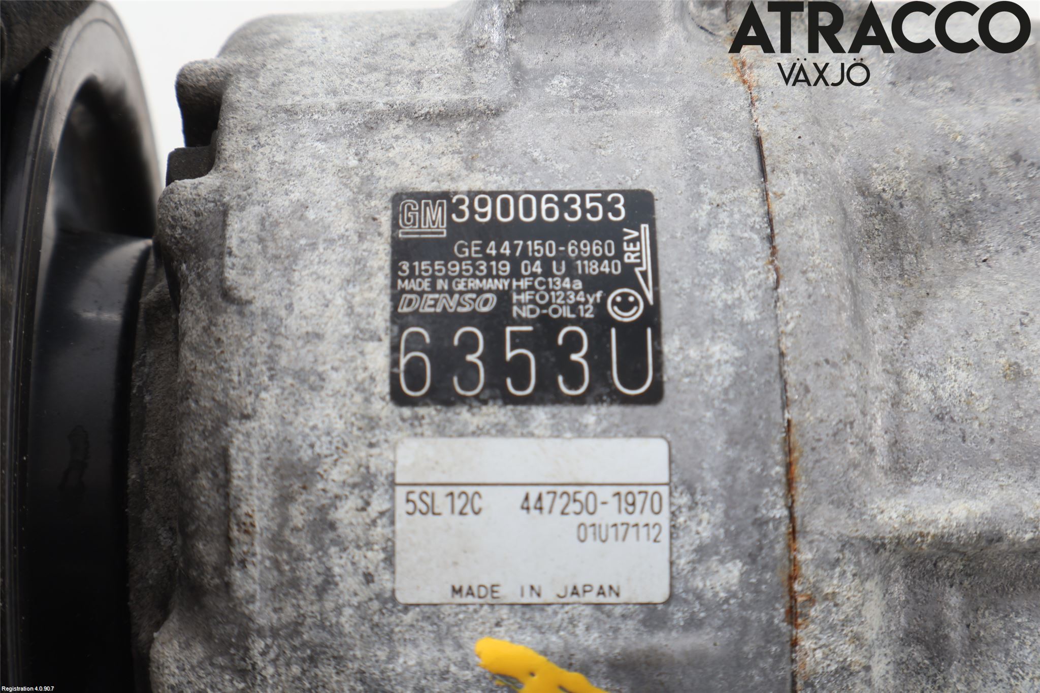 Opel CORSA E 15-19 Varme Ac Kompressor