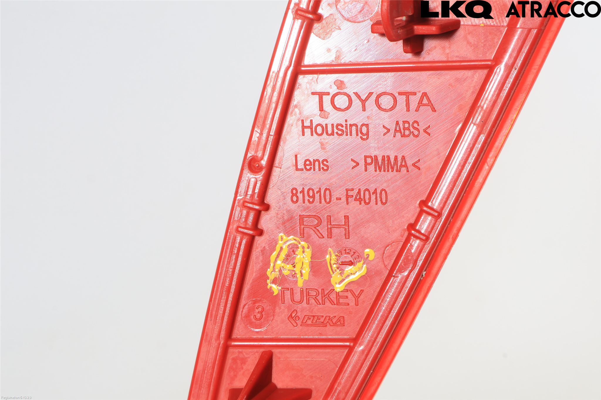 Toyota YARIS XP21 20- Refleks Bak