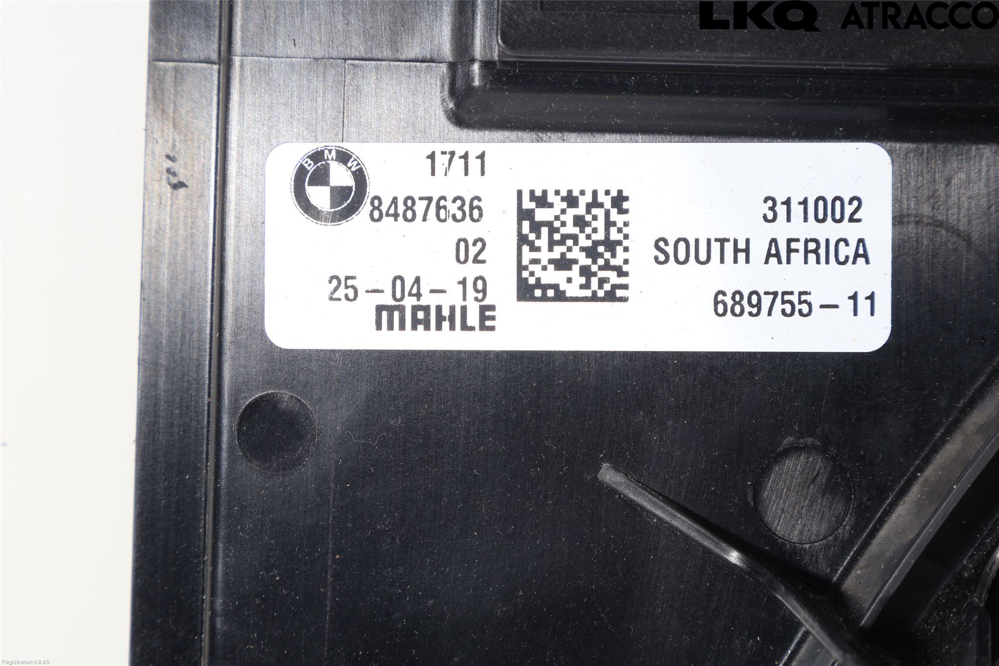BMW X3 G01 18- Kjølevifte-Radiator Hus-Kåpe