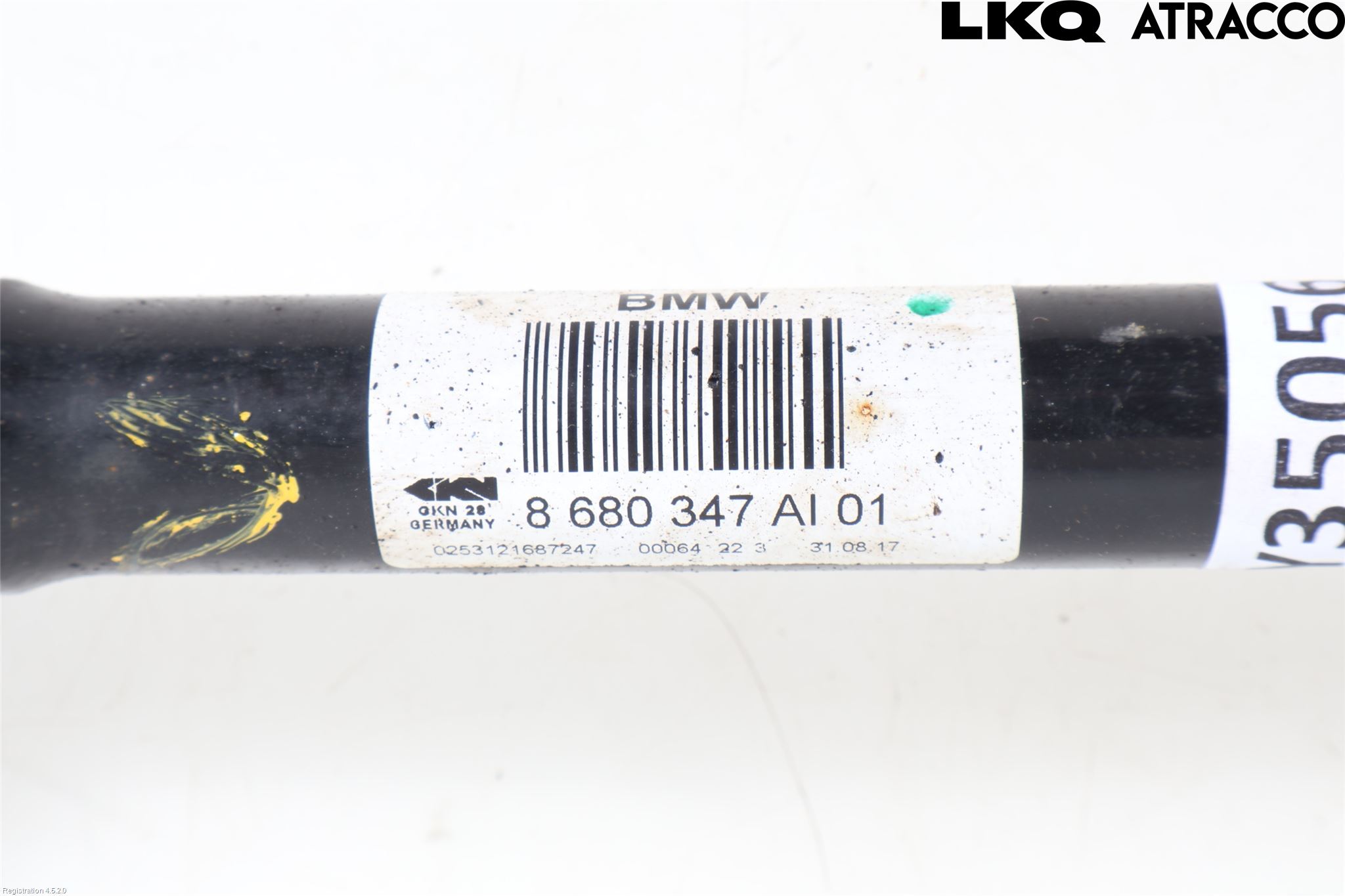 BMW 1 F20/F21 11-19 Drivaksel Bak Kompl Venstre