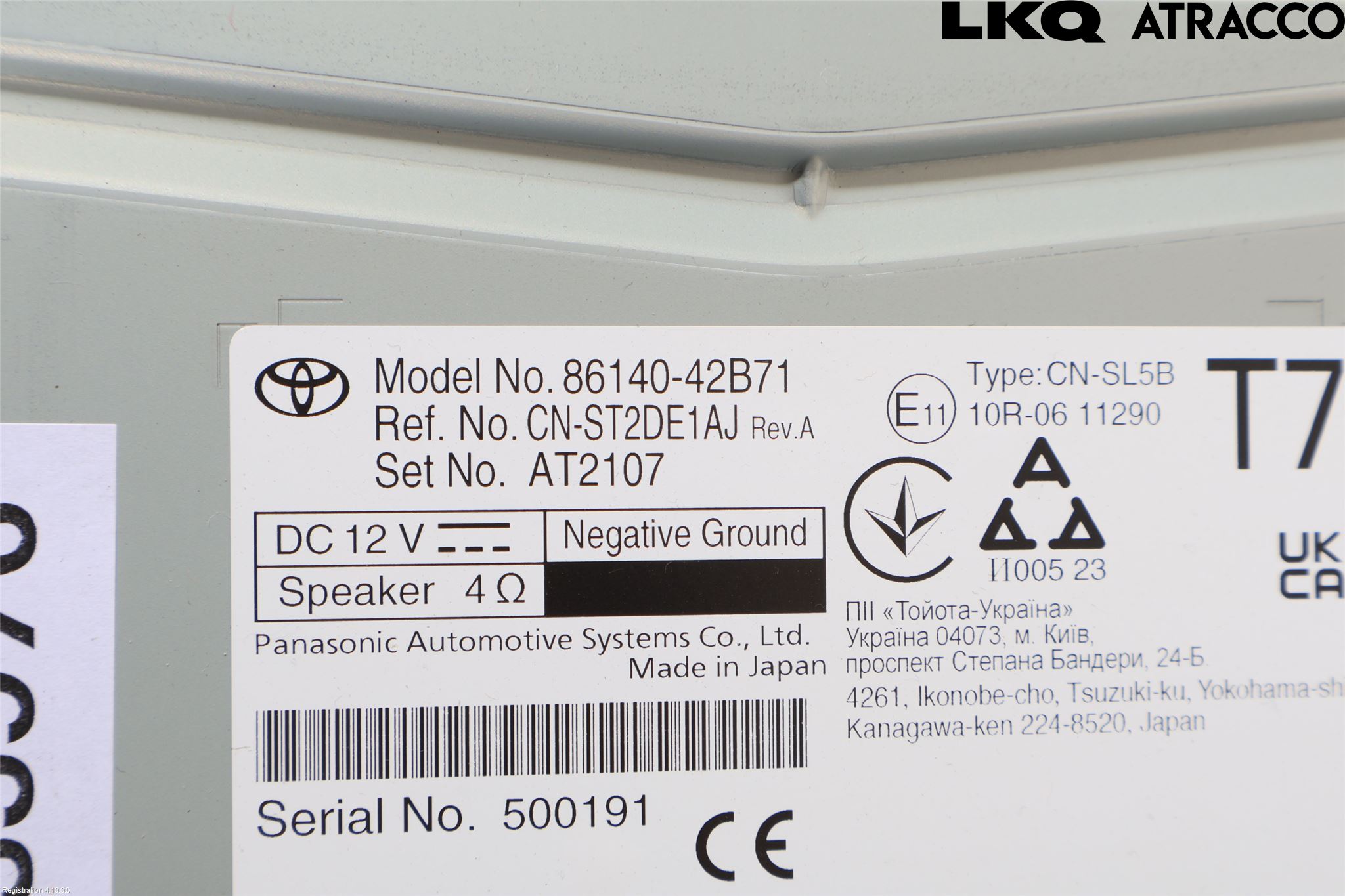 Toyota RAV4 19- Stereo Radio Med Cd
