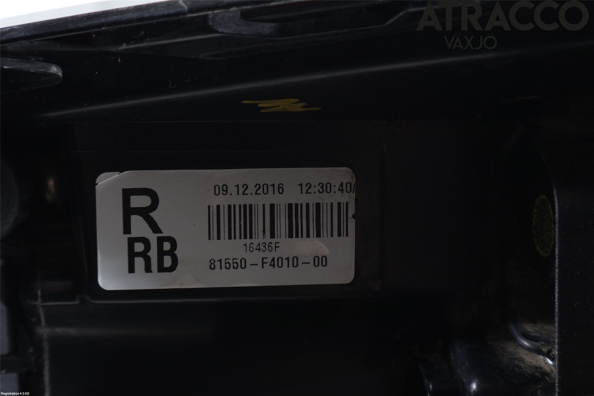 Toyota C-HR 16-23 Baklykt Høyre