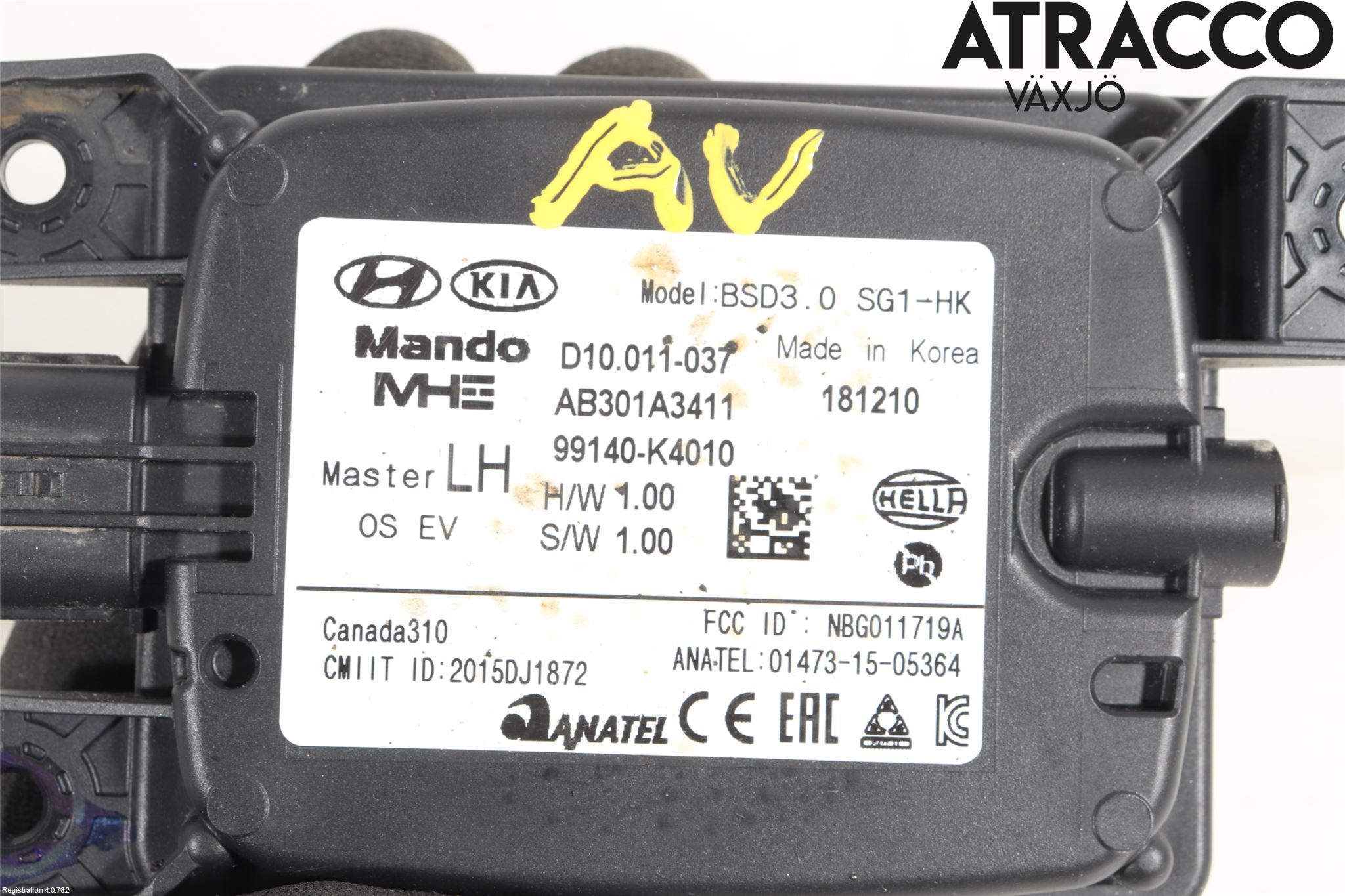 Hyundai KONA/ELECTRIC OS 18-23 Sensor Kollisjonsbeskyttelse