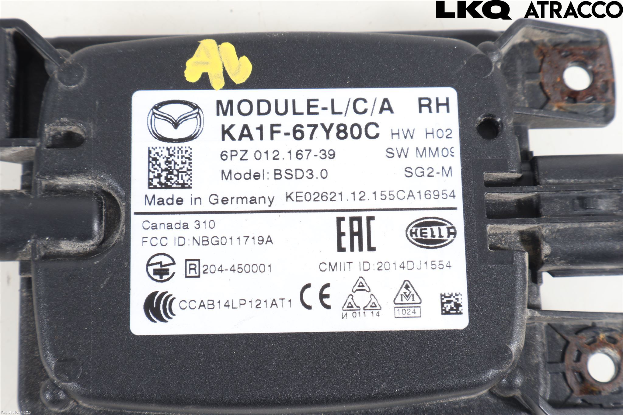 Mazda CX-5 12-17 Sensor Kollisjonsbeskyttelse
