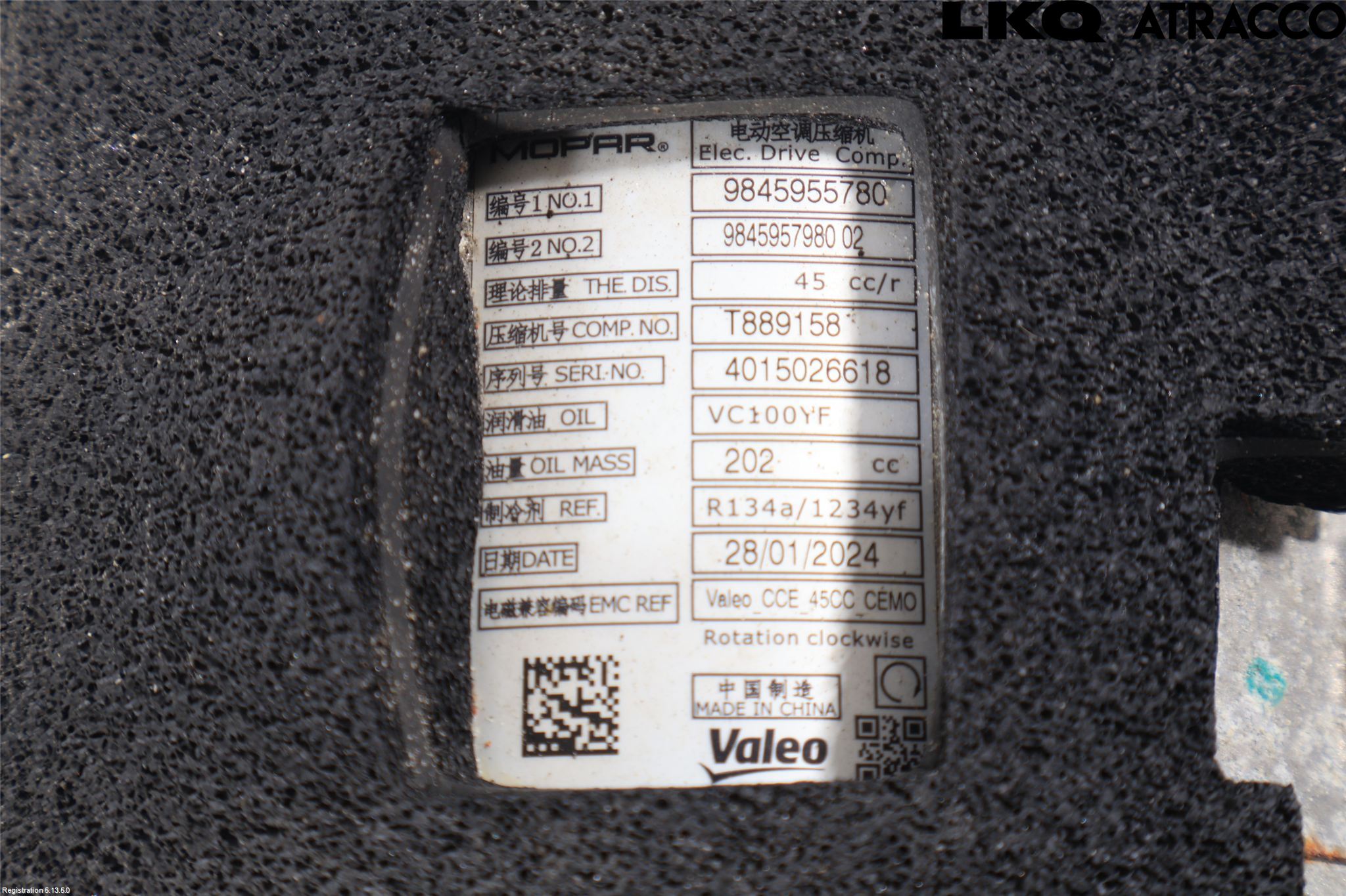 Toyota PROACE II 16- Varme Ac Kompressor