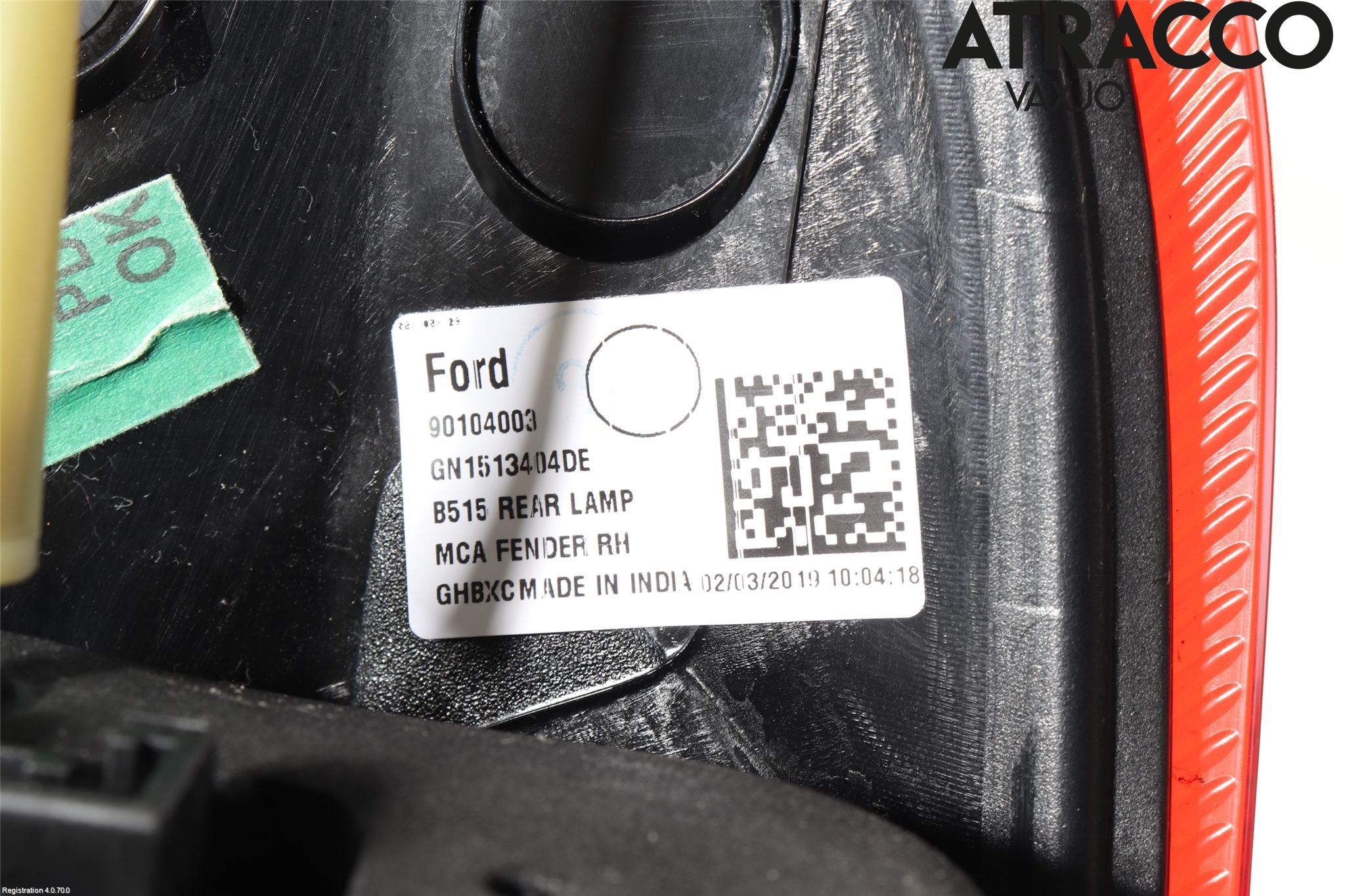 Ford ECOSPORT 17- Baklykt Høyre