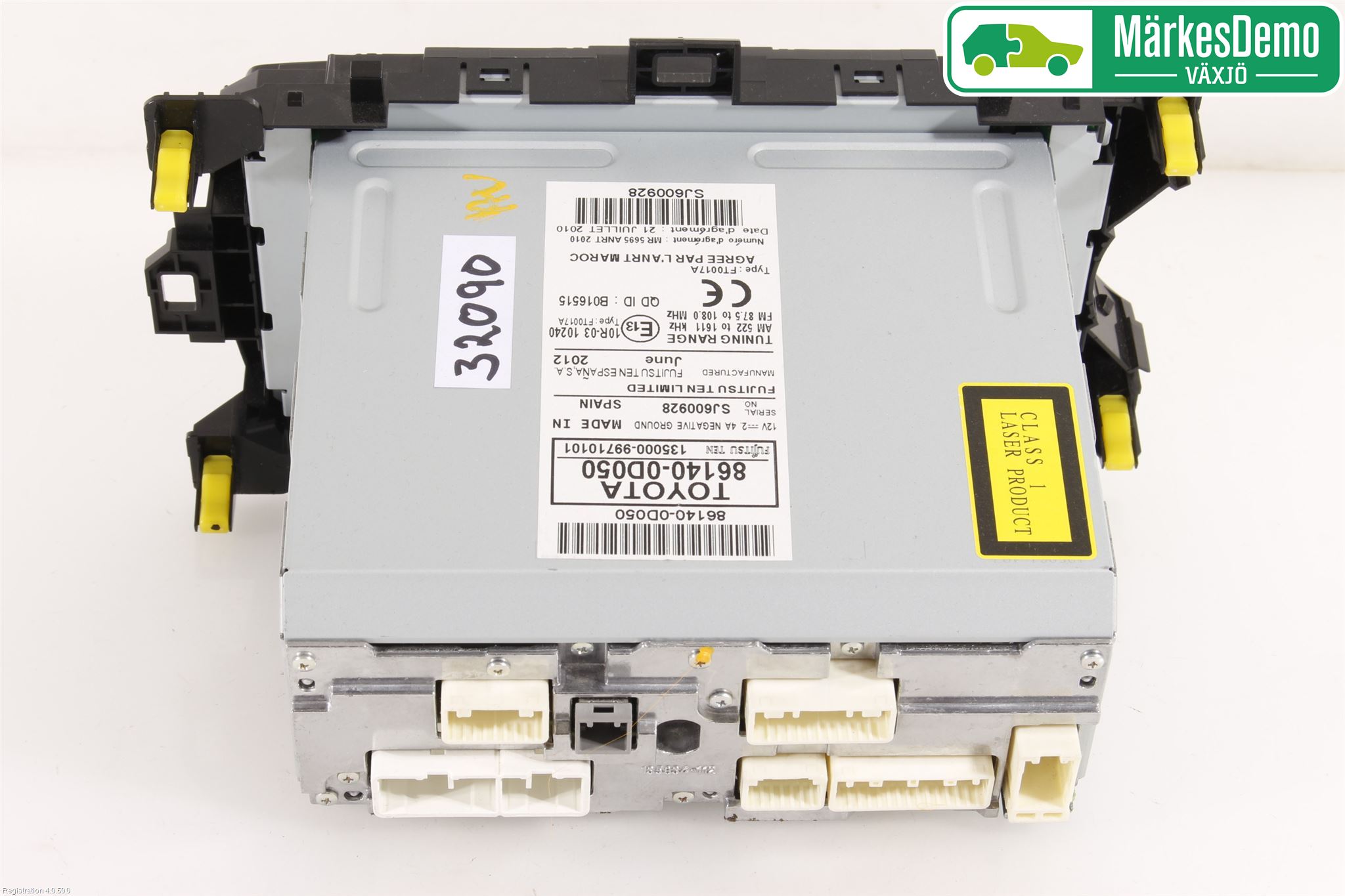 Toyota YARIS XP130 12-14 Stereo Radio Med Cd