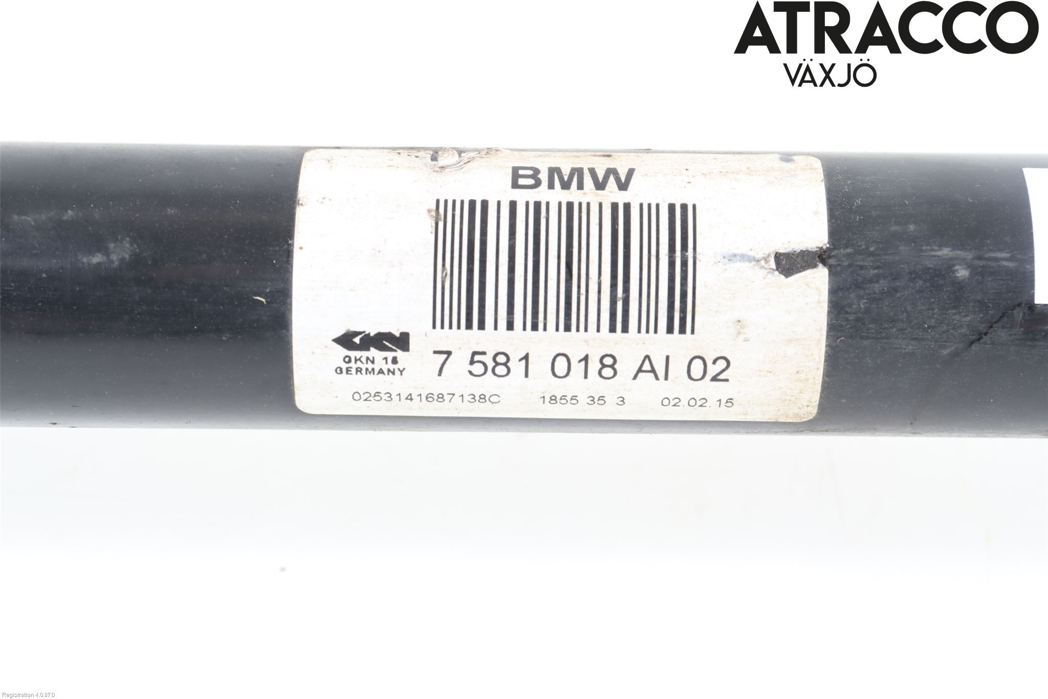 BMW 5 F10/F11/F18 09-17 Drivaksel Bak Kompl Høyre