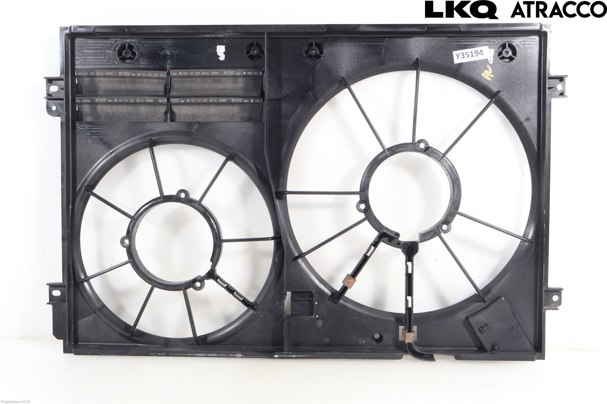 Volkswagen VW PASSAT 11-14 Kjølevifte-Radiator Hus-Kåpe