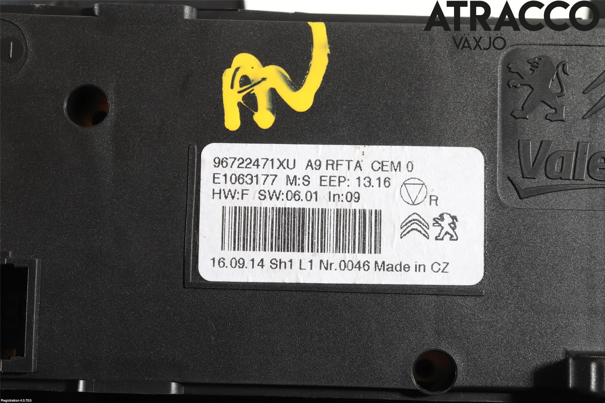 Peugeot PEUGOT 208 16-19 Varme Ac Betjening-Display