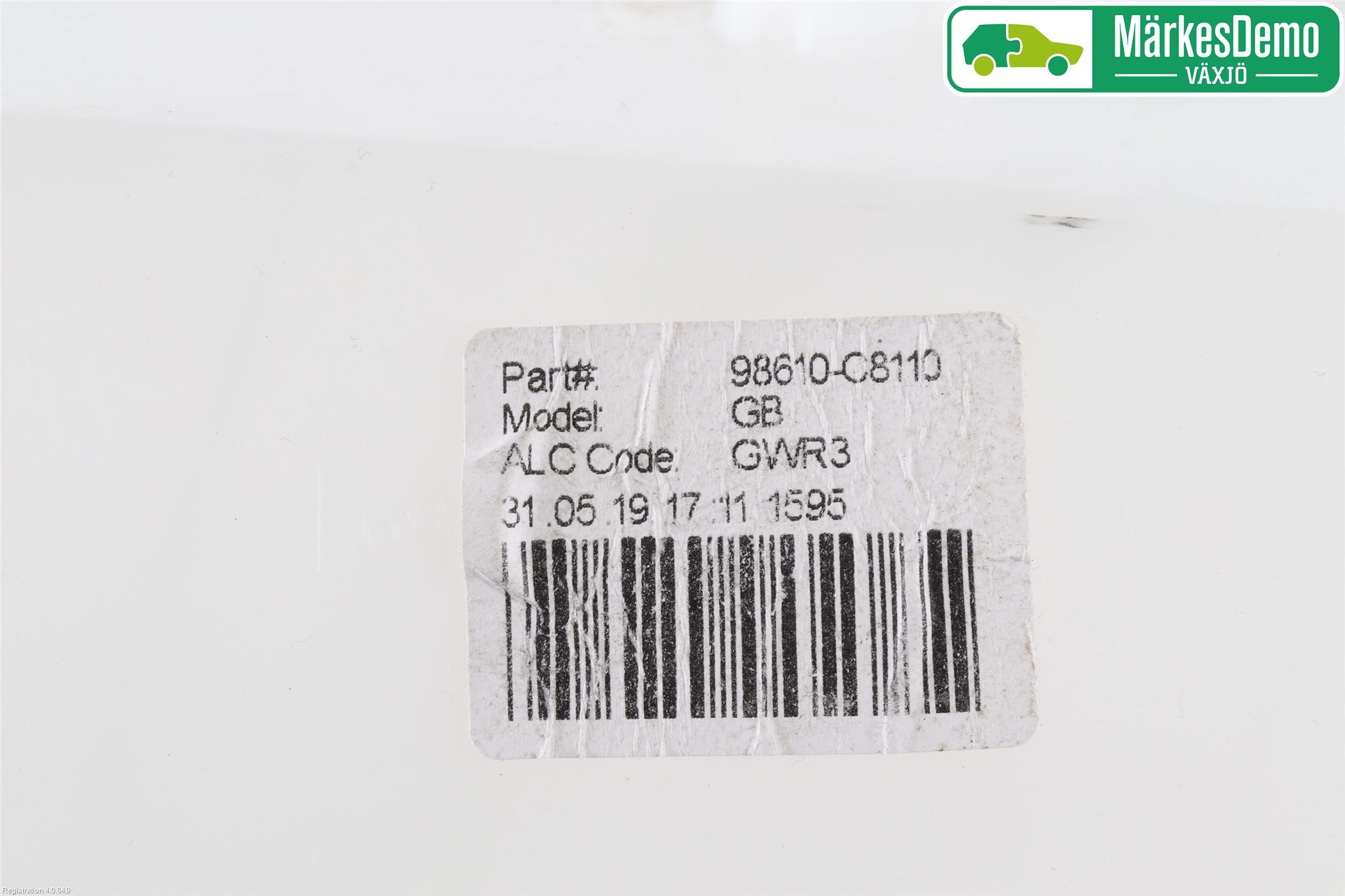Hyundai i20 GB 15-20 Spylerbeholder Frontrute