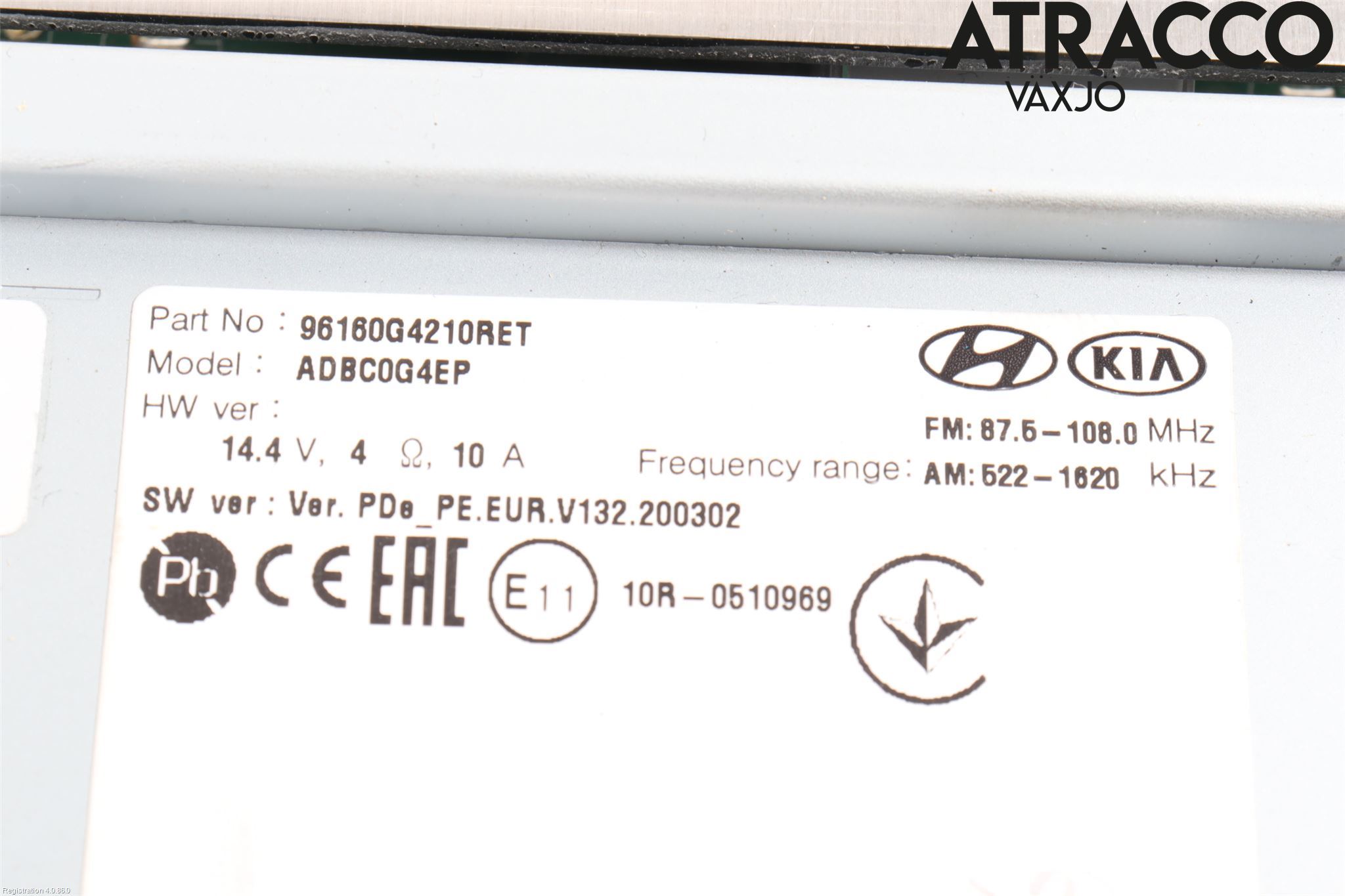Hyundai i30 PD 17- Stereo Radio Med Cd