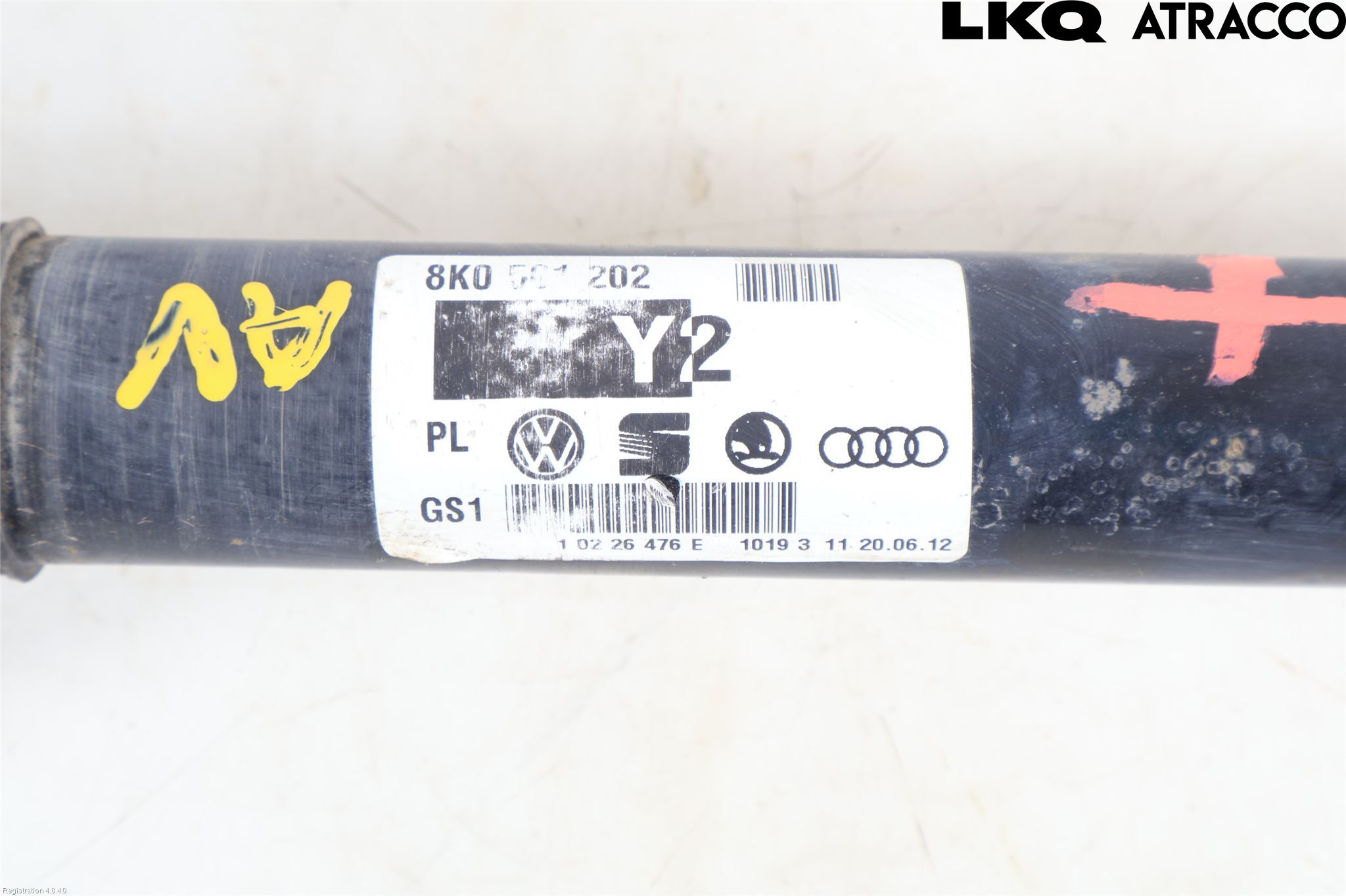 Audi A5 07-16 Drivaksel Bak Kompl Høyre
