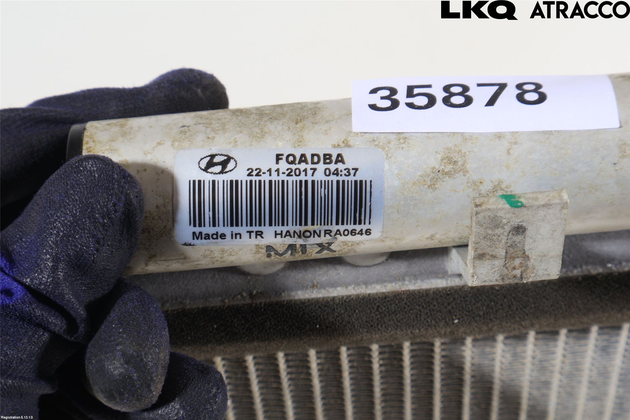 Hyundai i10 BA 17-20 Varme Ac Kondenser-Kjøler