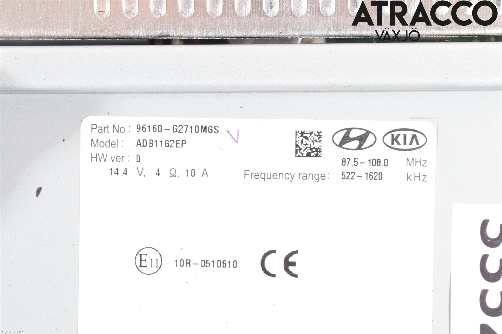 Hyundai IONIQ AE 17-22 Stereo Radio Med Cd