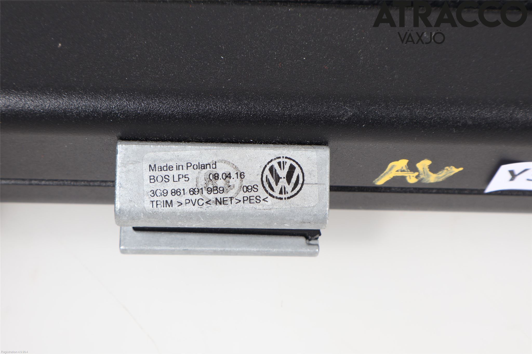 Volkswagen VW PASSAT 15-19 Innr Lastenett