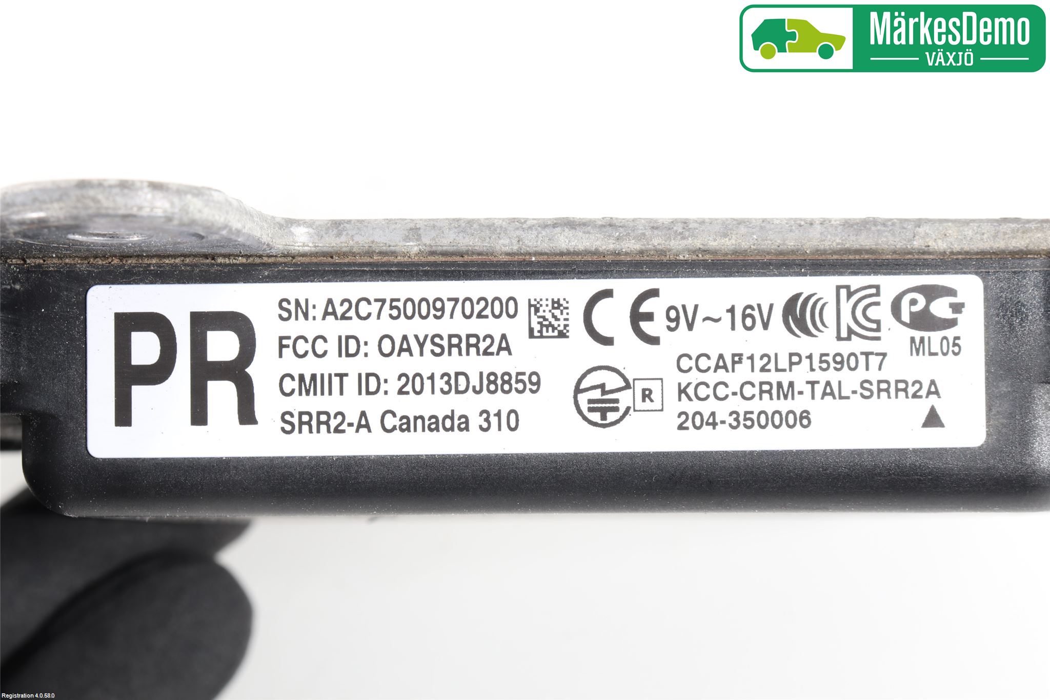 Toyota PRIUS (ZVW50) 16-21 Sensor Kollisjonsbeskyttelse